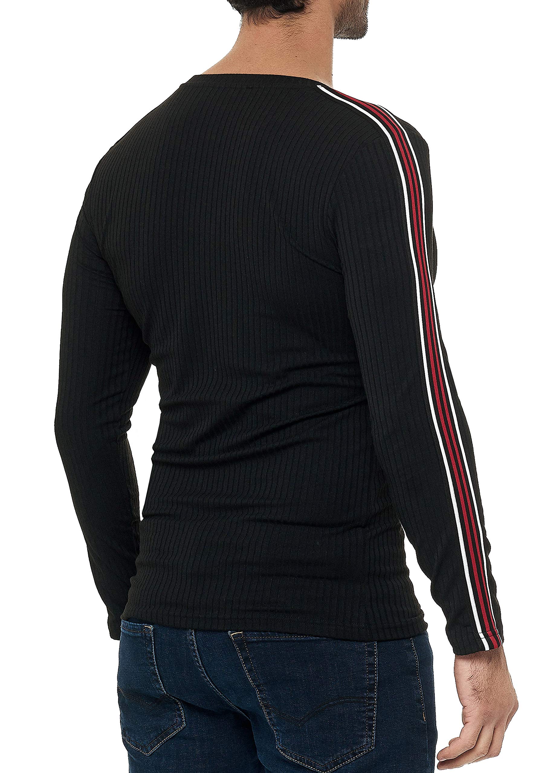 redbridge-longsleeves-herren-slim-fit-langarm-schwarz image 4