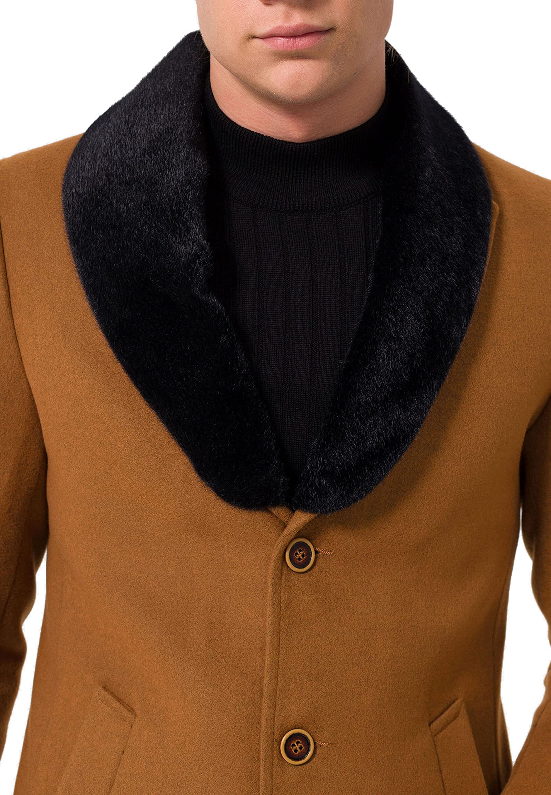 redbridge-trenchcoat-herren-mantel-jacke-schwarz-elastisch image 4