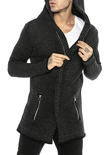 redbridge-cardigans-herren-strickjacke-cardigan-mit-kapuze image 6