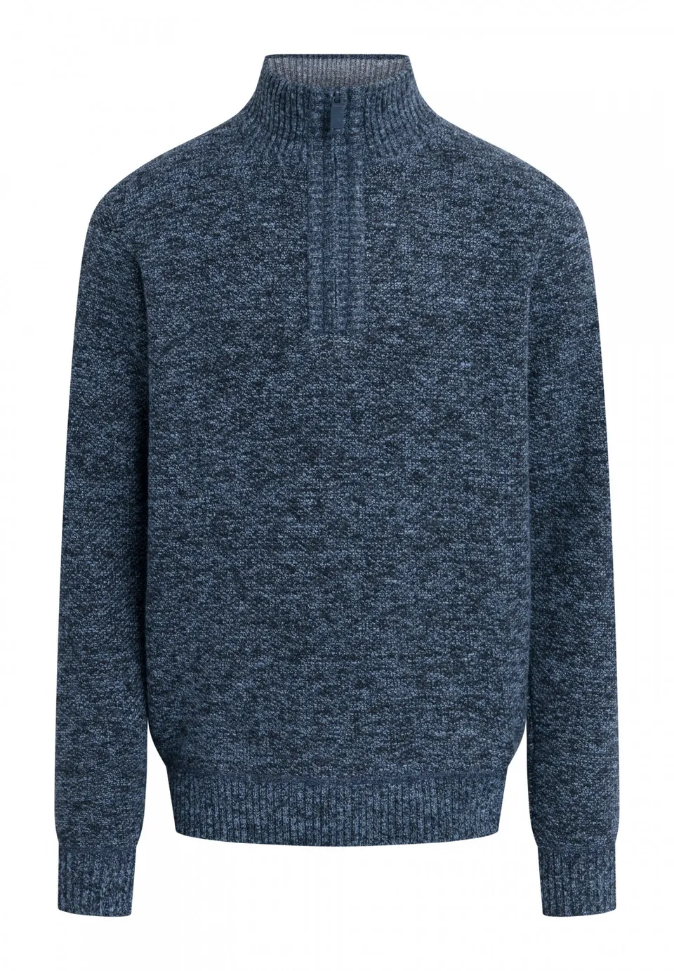 bench-checkson-pullover-herren-grey-marl-1-4-zip image 1