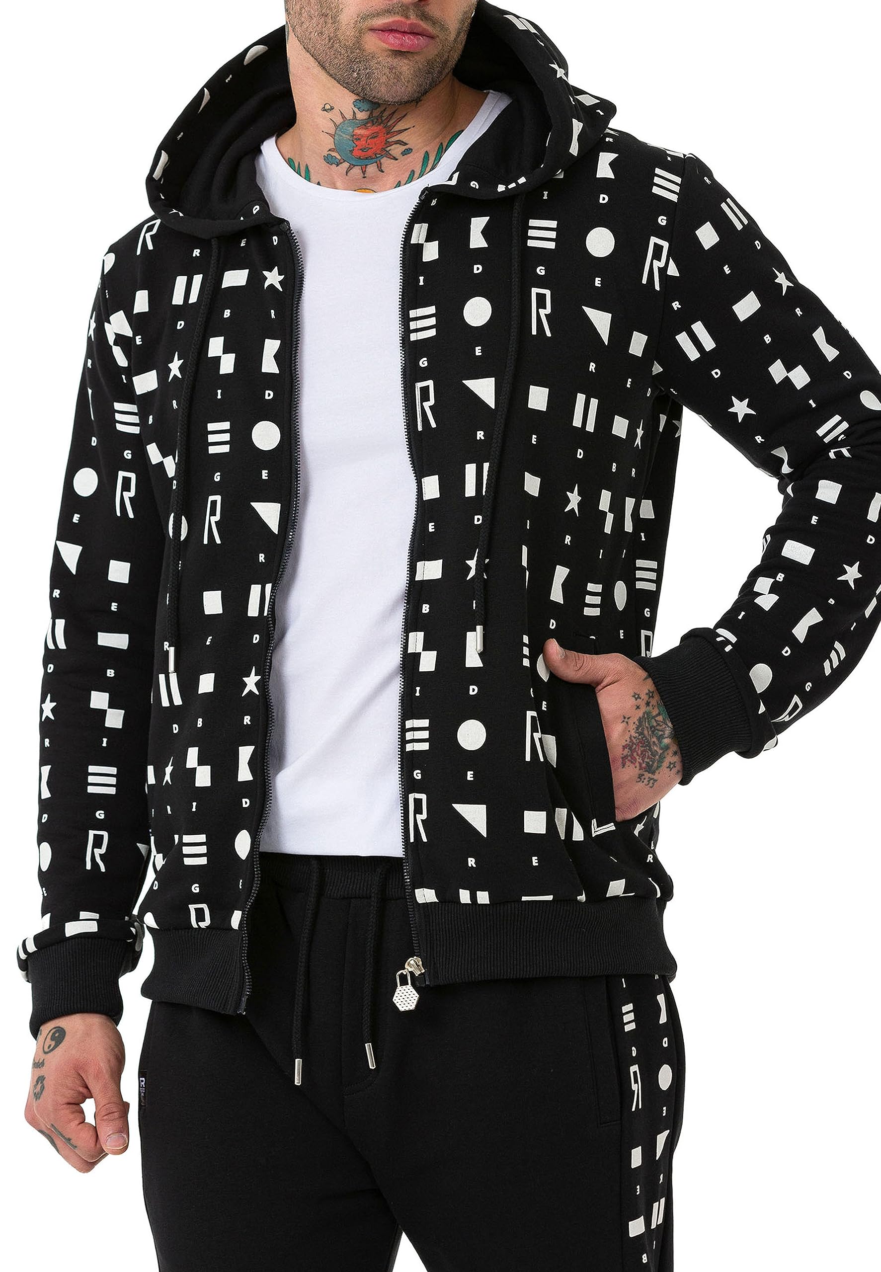 redbridge-m2812-kapuzenjacke-sweatjacke-schwarz image 3