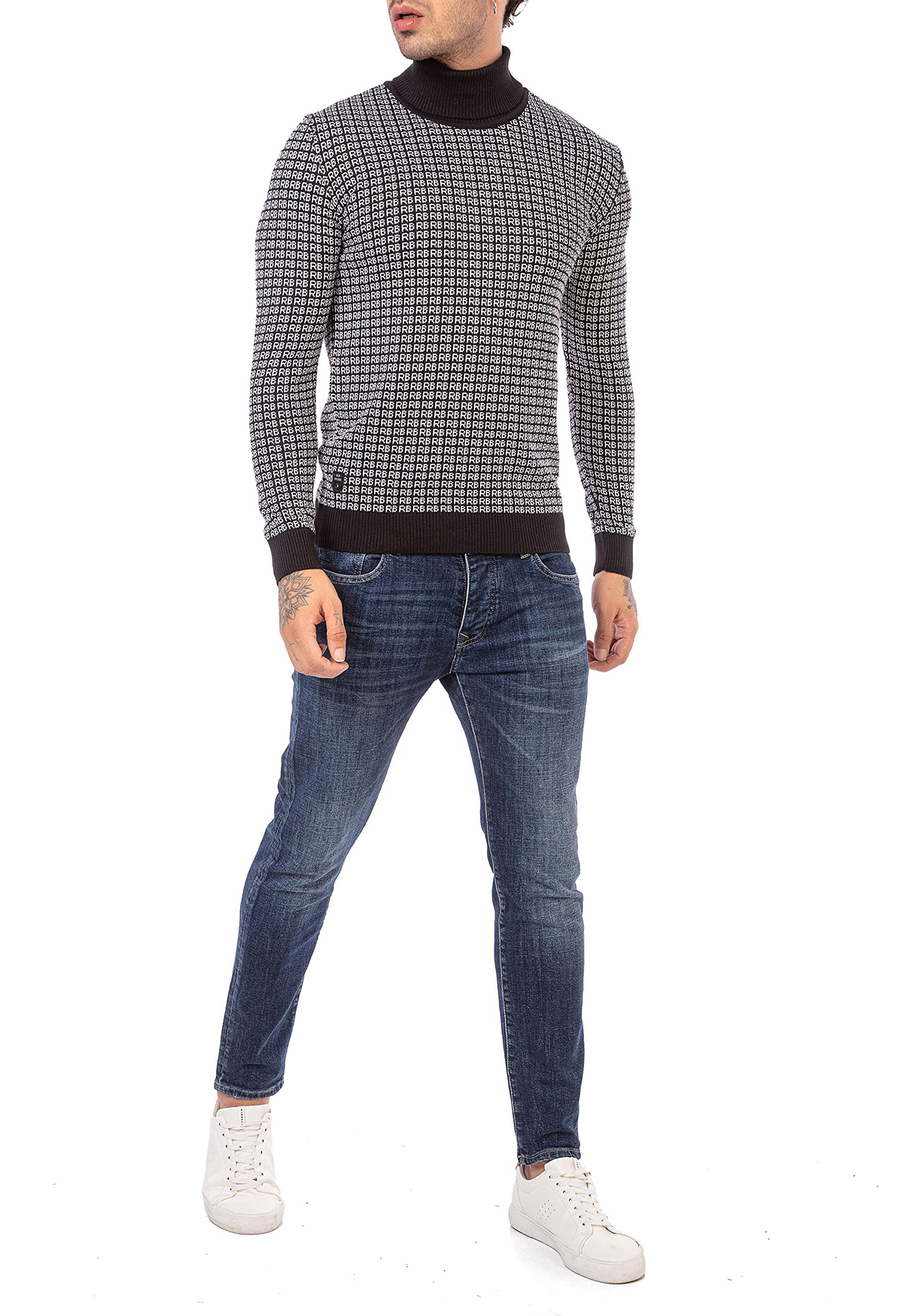 redbridge-rollkragen-pullover-herren-sweater-schwarz image 6