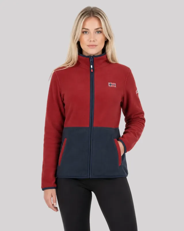 geographical-norway-touki-fz-fleecejacke-damen-bordeaux image 1