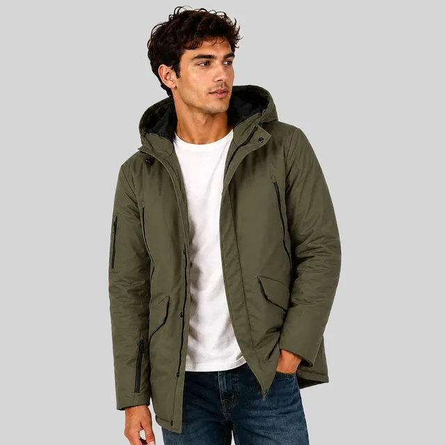 geographical-norway-belier-parka-herren-kaki-warme-winterjacke image 1
