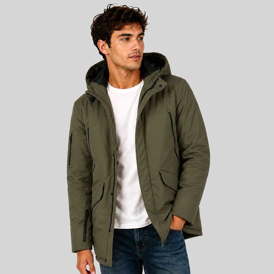 geographical-norway-belier-parka-herren-kaki-warme-winterjacke image 1