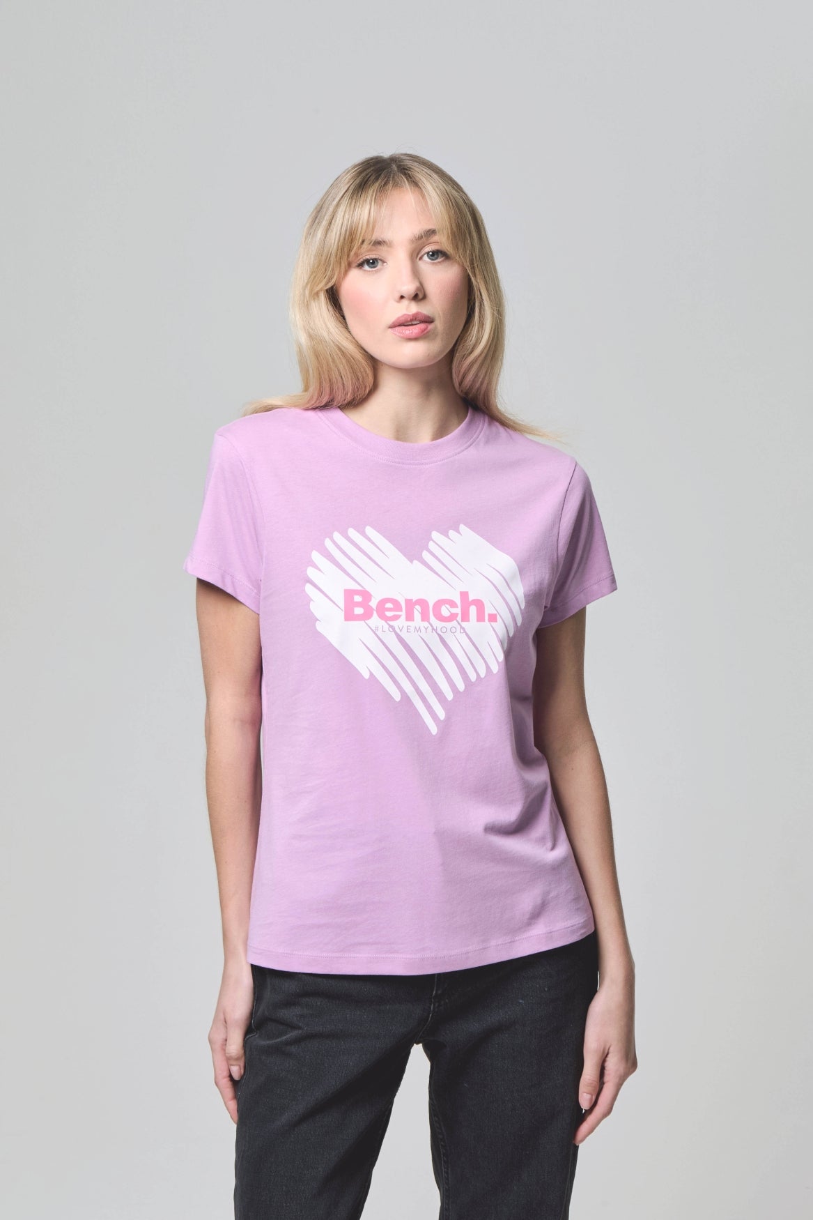 bench-miao-damen-t-shirt-violet-herz-figurbetont-baumwolle image 2