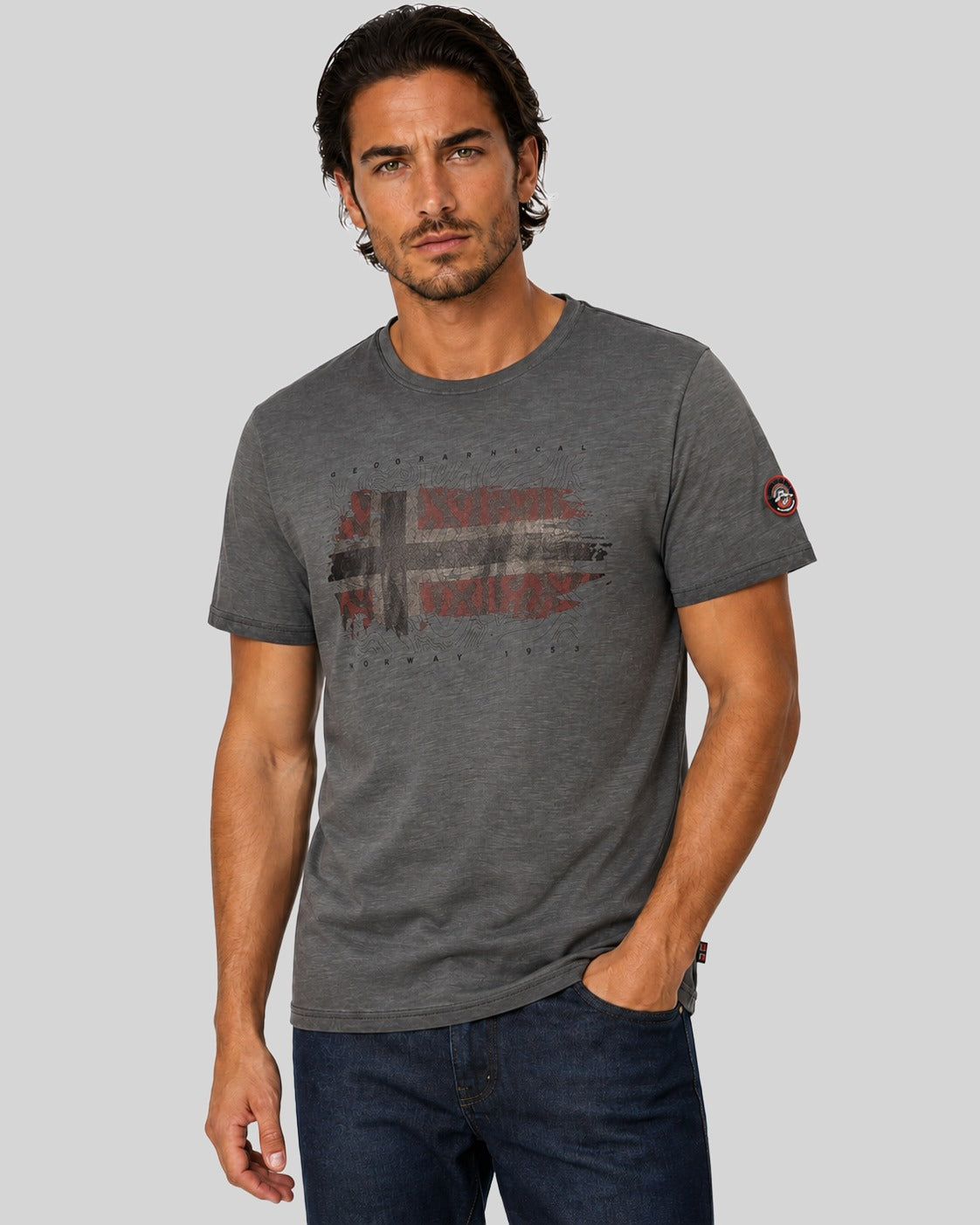 geographical-norway-jopograph-t-shirt-herren-schwarz-baumwolle image 1