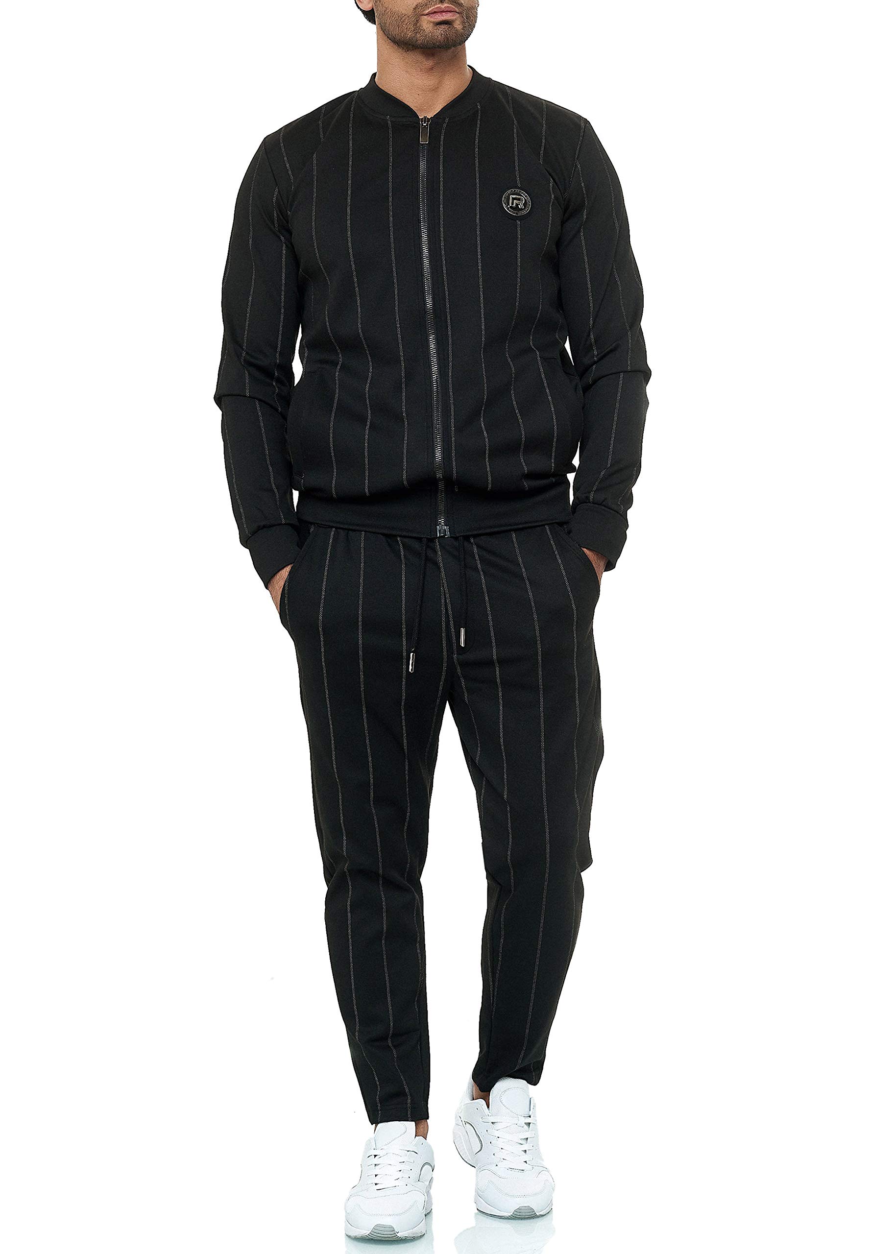 redbridge-sweat-jacke-herren-striped-reissverschluss-taschen image 6
