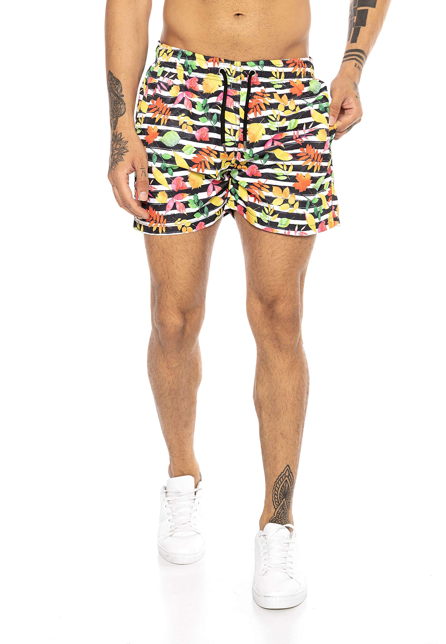 redbridge-shorts-badehose-floral-stripes-mehrfarbig-l image 2