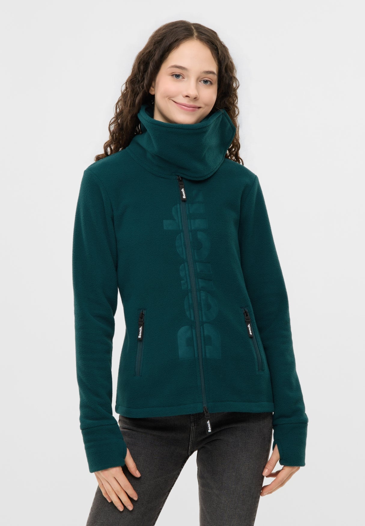 bench-finish-sweatshirt-fleecejacke-damen-navy-slim-fit image 2