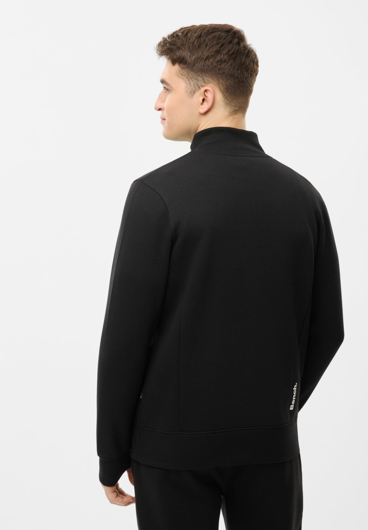 bench-plinth-sweatshirt-herren-schwarz-viertelzip image 3