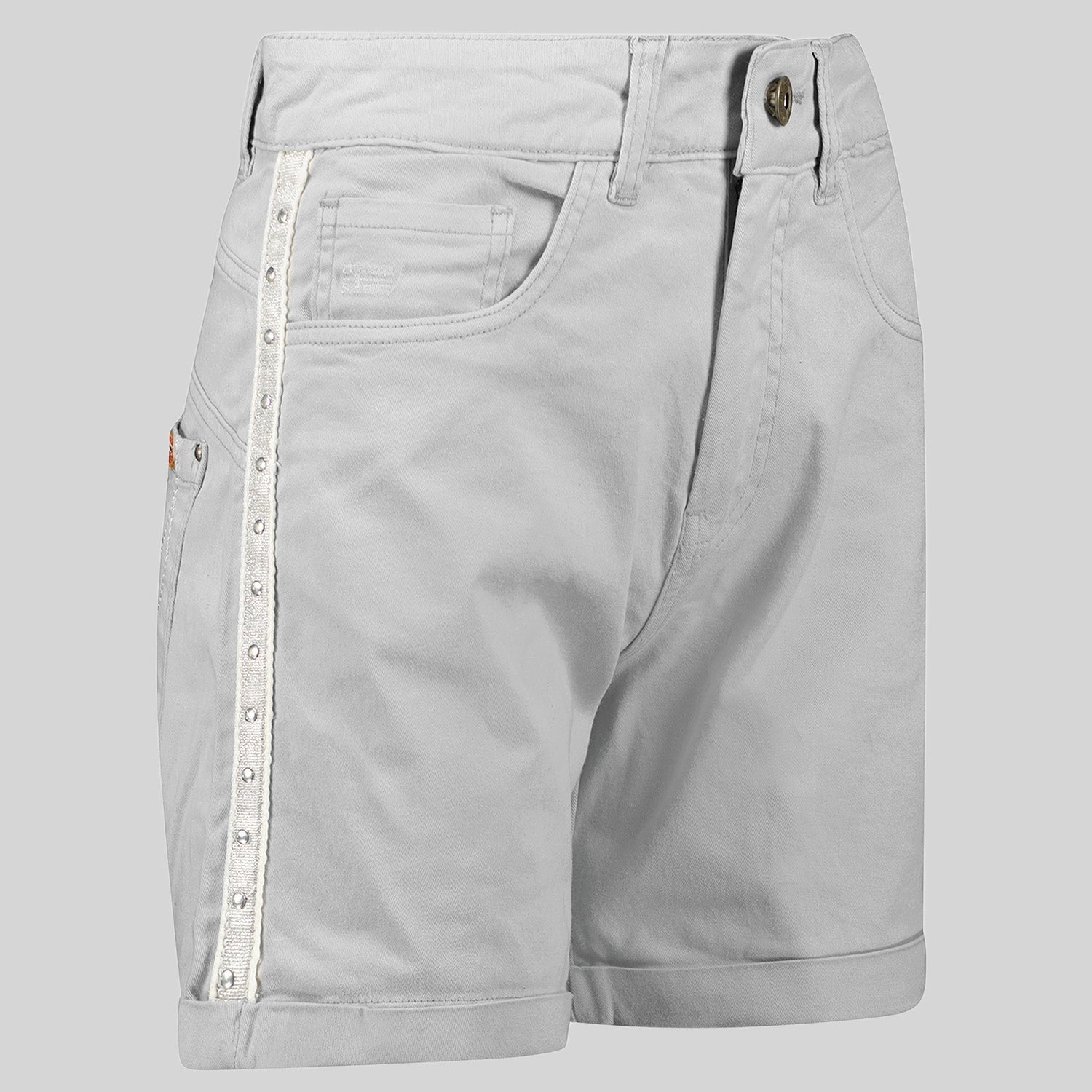 geographical-norway-perlate-bermuda-damen-hellgrau-stretch image 4