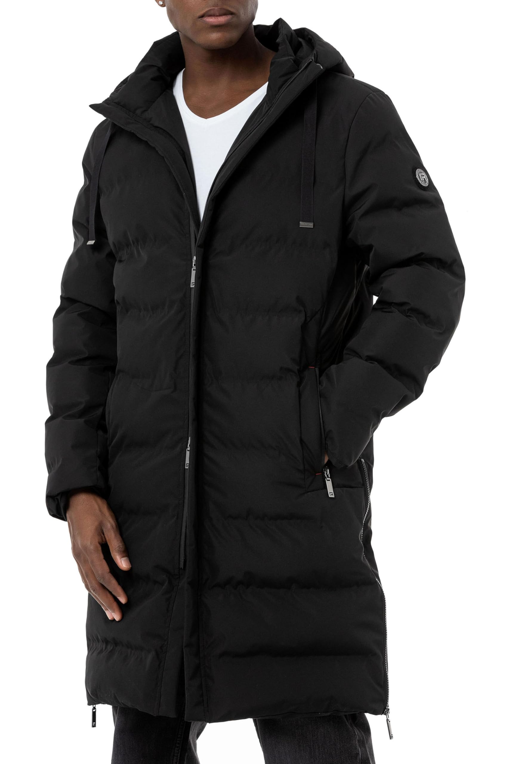 redbridge-oberbekleidung-wintermantel-steppjacke-schwarz image 1
