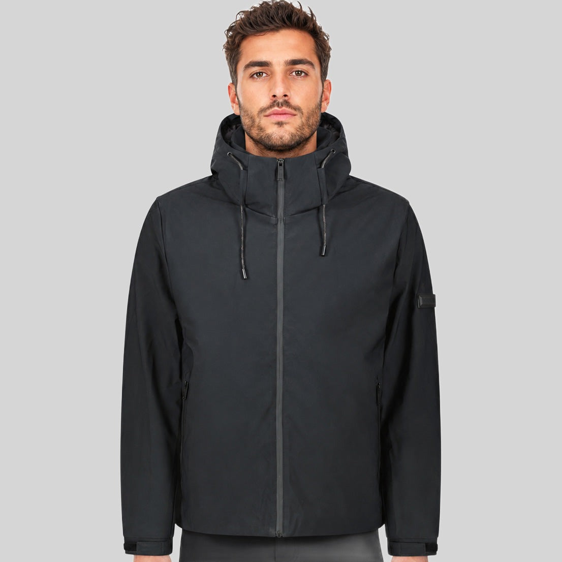geographical-norway-daurice-herren-parka-winterjacke-schwarz-wasserabweisend image 1