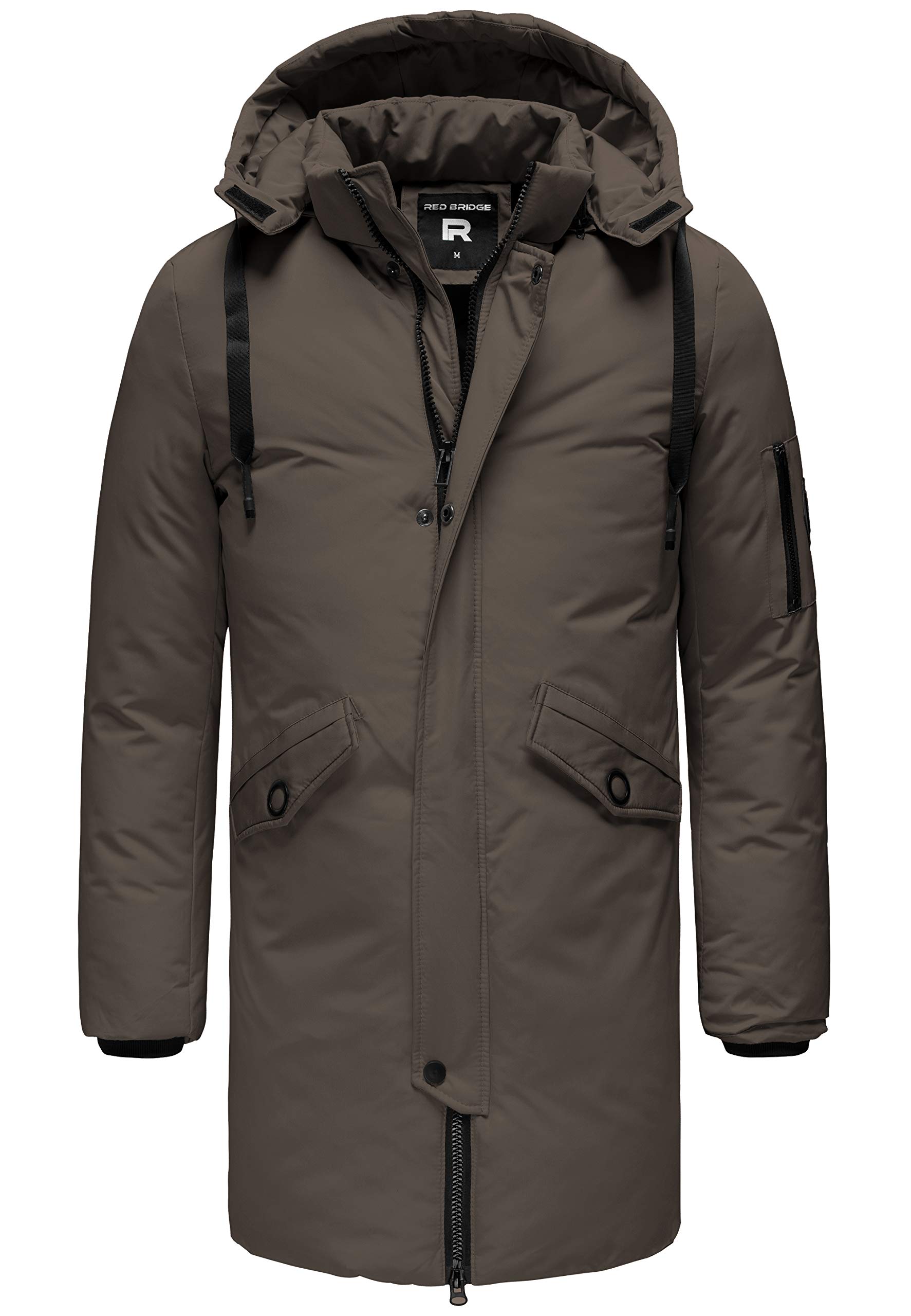 redbridge-parka-winterjacke-long-basic-herren-mit-kapuze image 1