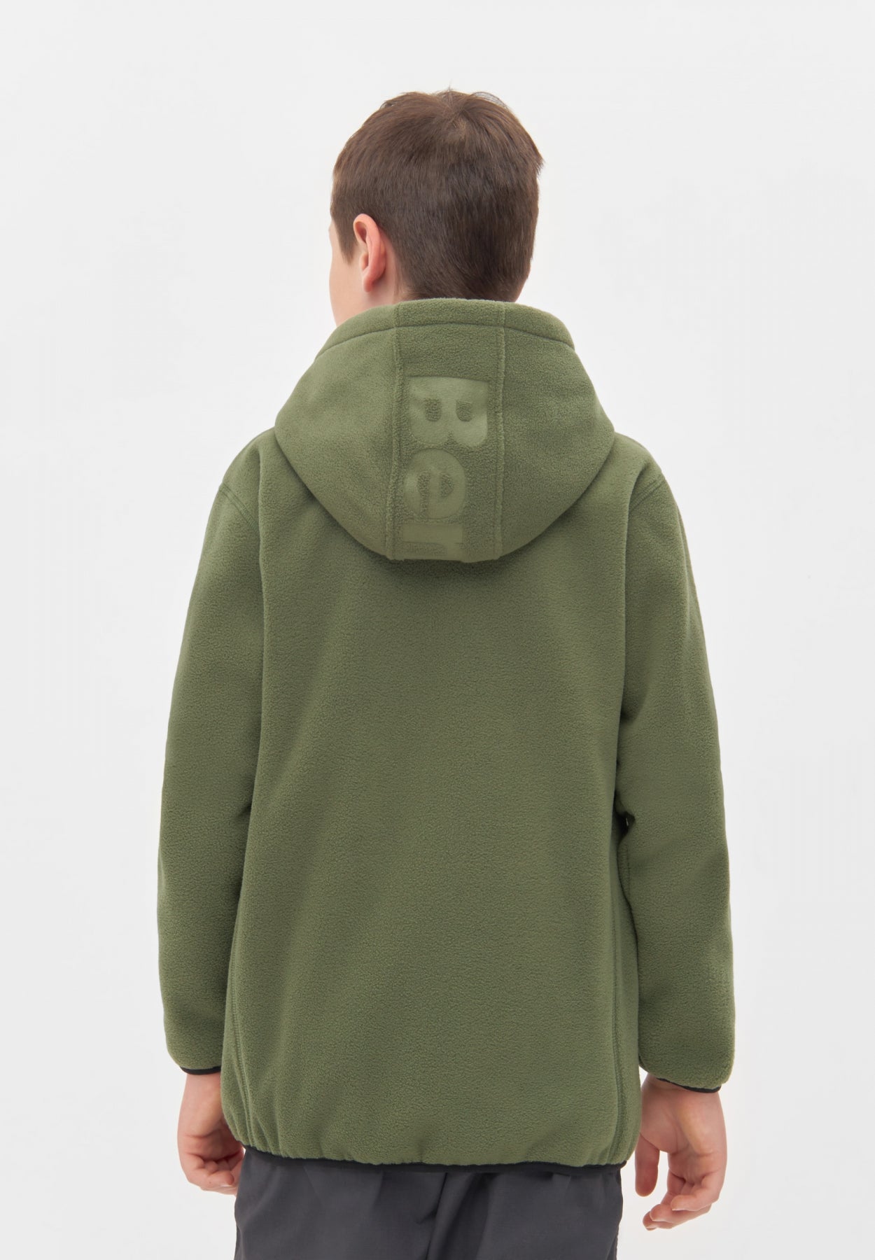 bench-draken-b-kinder-fleecejacke-khaki-reiverschluss image 3