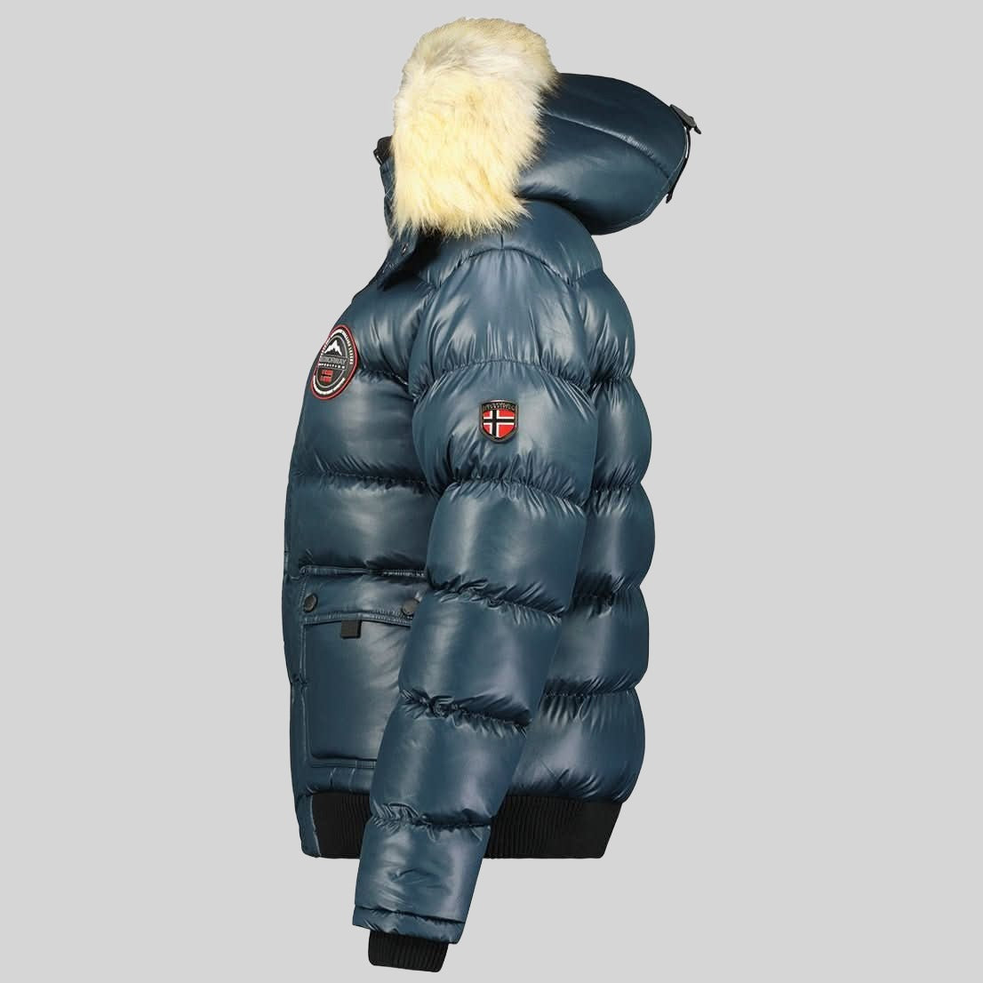 geographical-norway-bugs-damen-daunenjacke-marine-mit-fellkapuze image 5