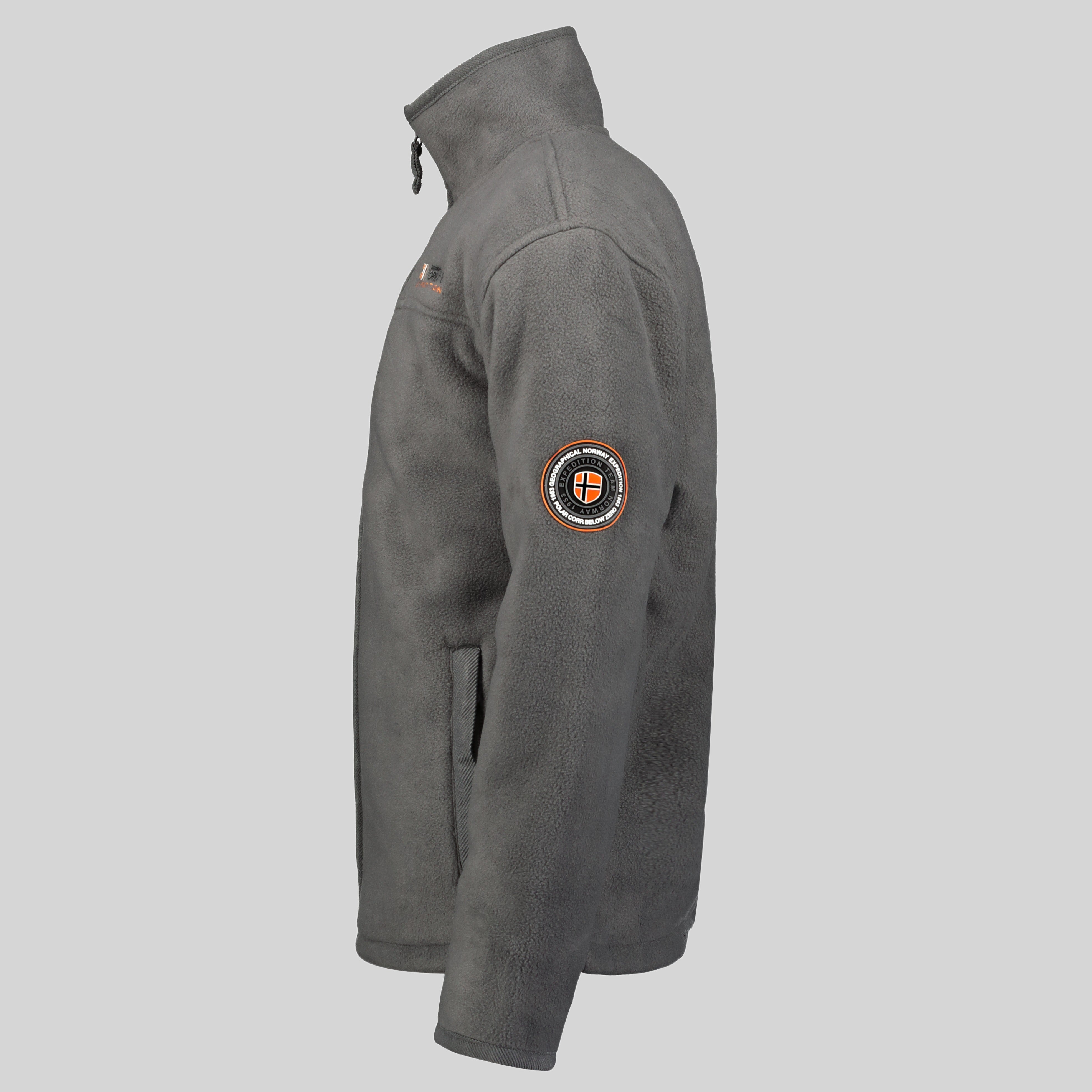 geographical-norway-usine-herren-fleecejacke-dunkelgrau-sherpa image 6