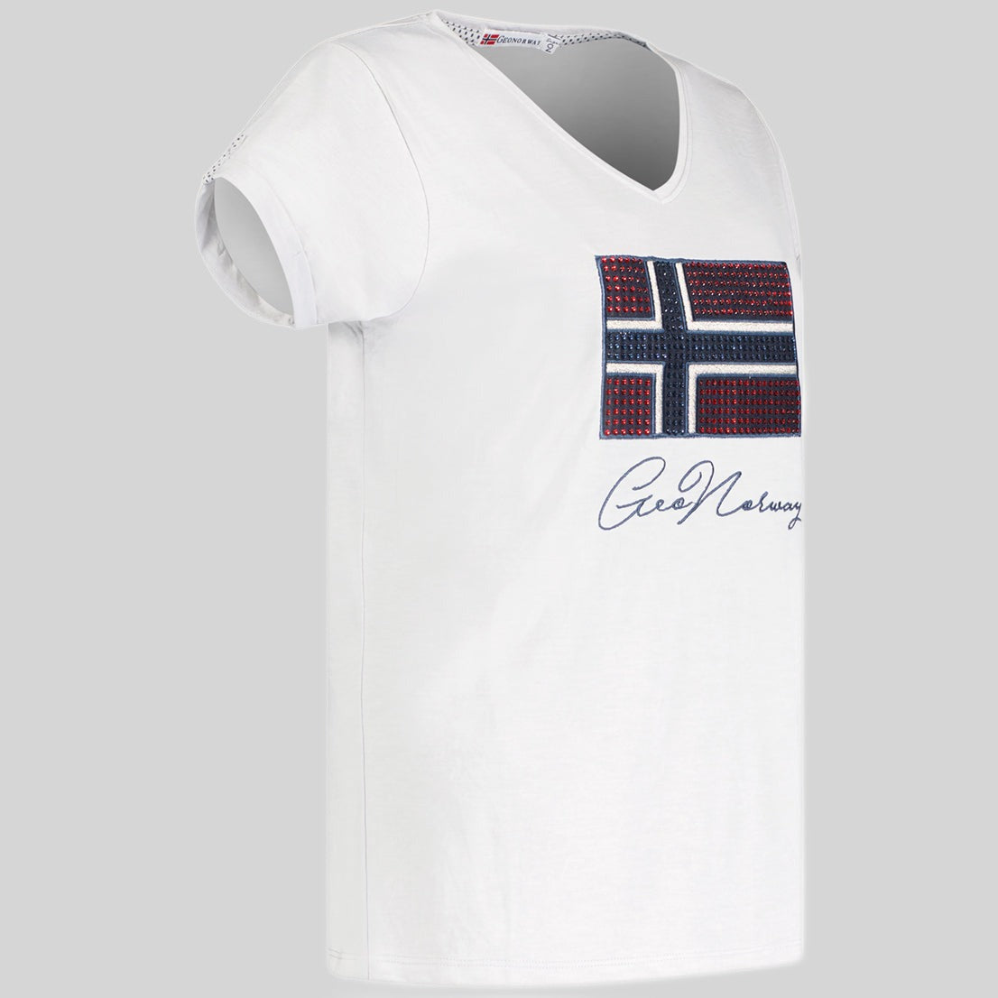 geographical-norway-joisette-damen-t-shirt-weiss-v-ausschnitt image 4