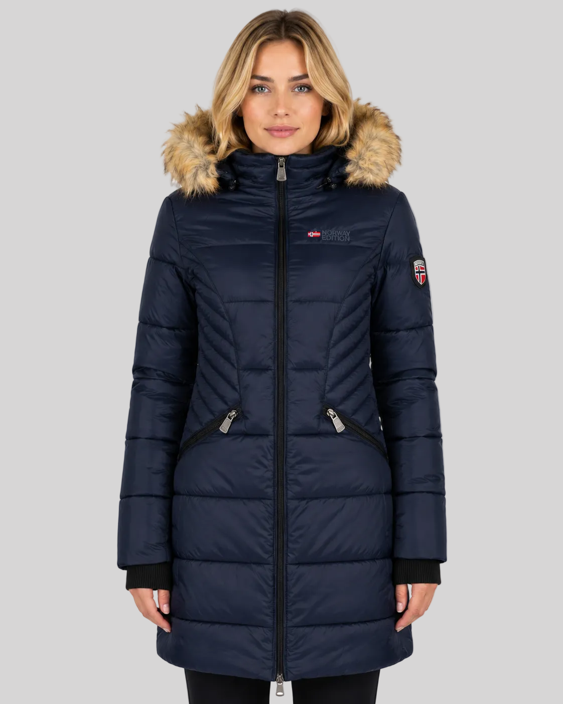 geographical-norway-abeille-damen-parka-lang-schwarz image 6
