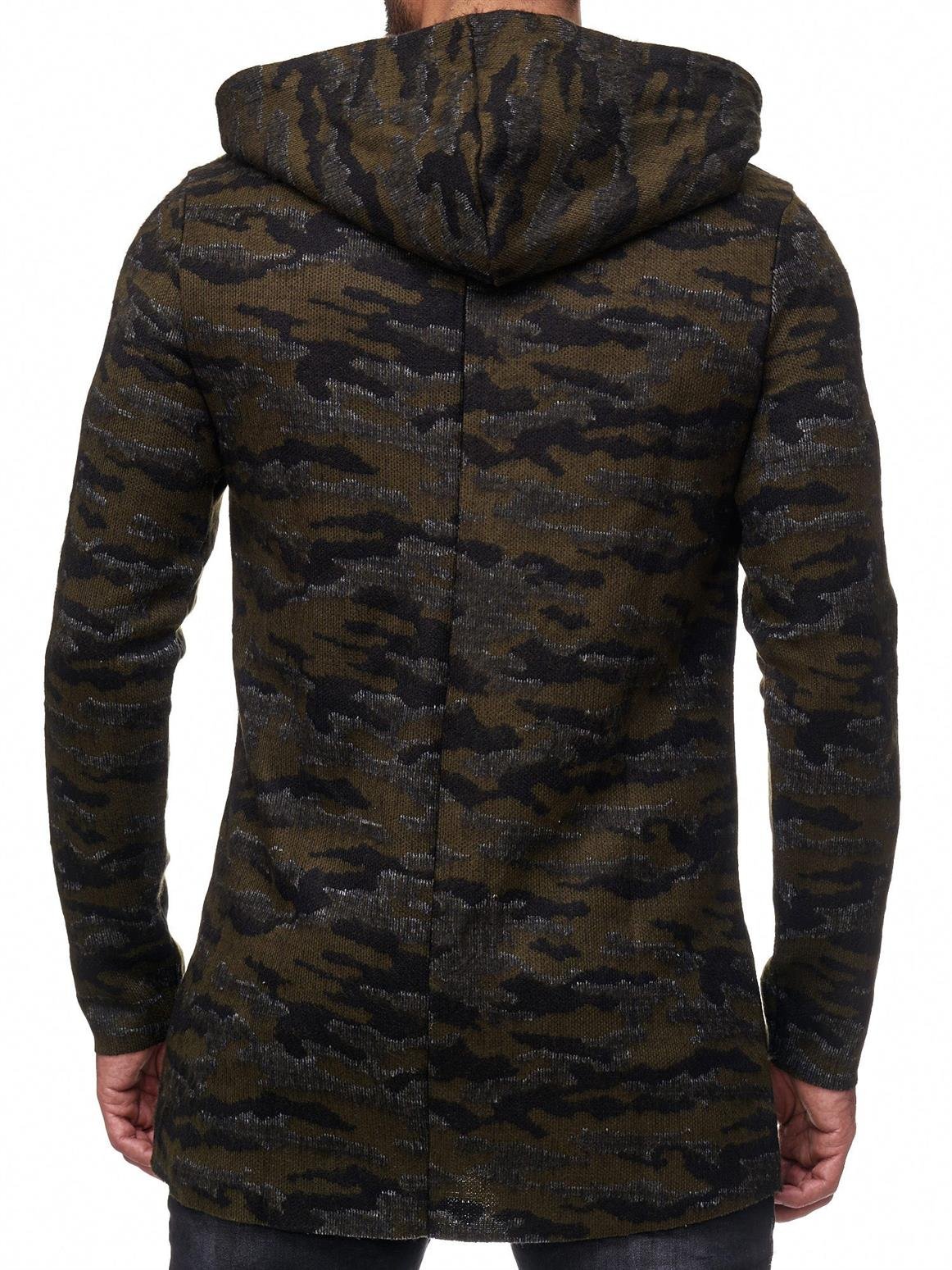redbridge-cardigans-strickjacke-herren-khaki-camouflage-kapuze-l image 3
