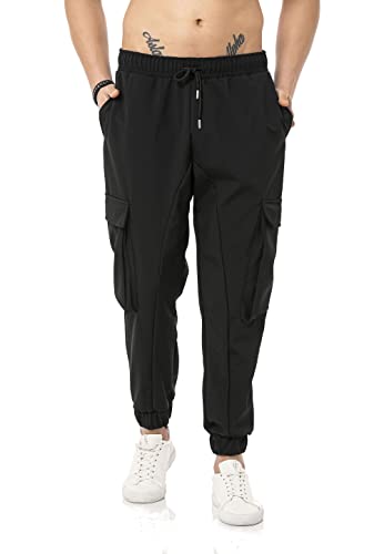 redbridge-cargo-jogger-jogginghose-herren-schwarz-l-mit-taschen image 7