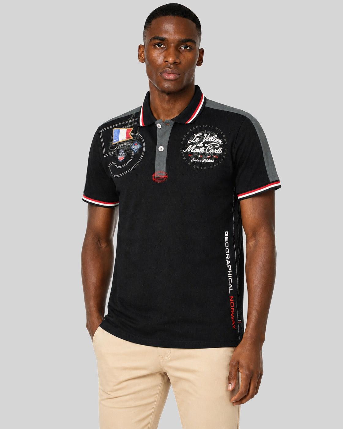 geographical-norway-kalvin-herren-polo-marine-xl-kurzarm image 6