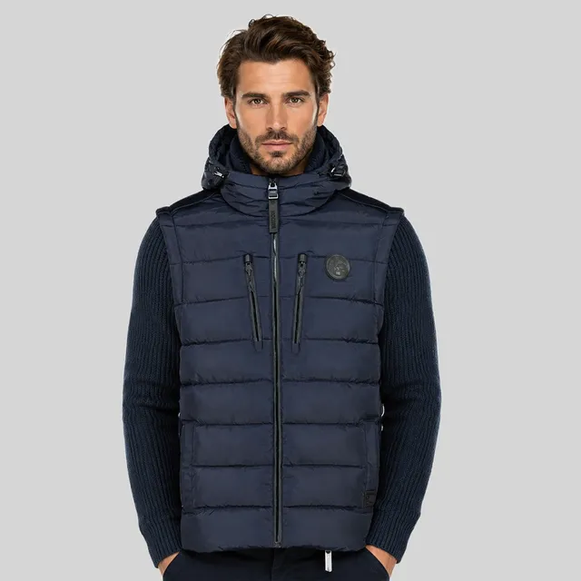 geographical-norway-create-herren-steppjacke-schwarz-hybrid-winterjacke image 1