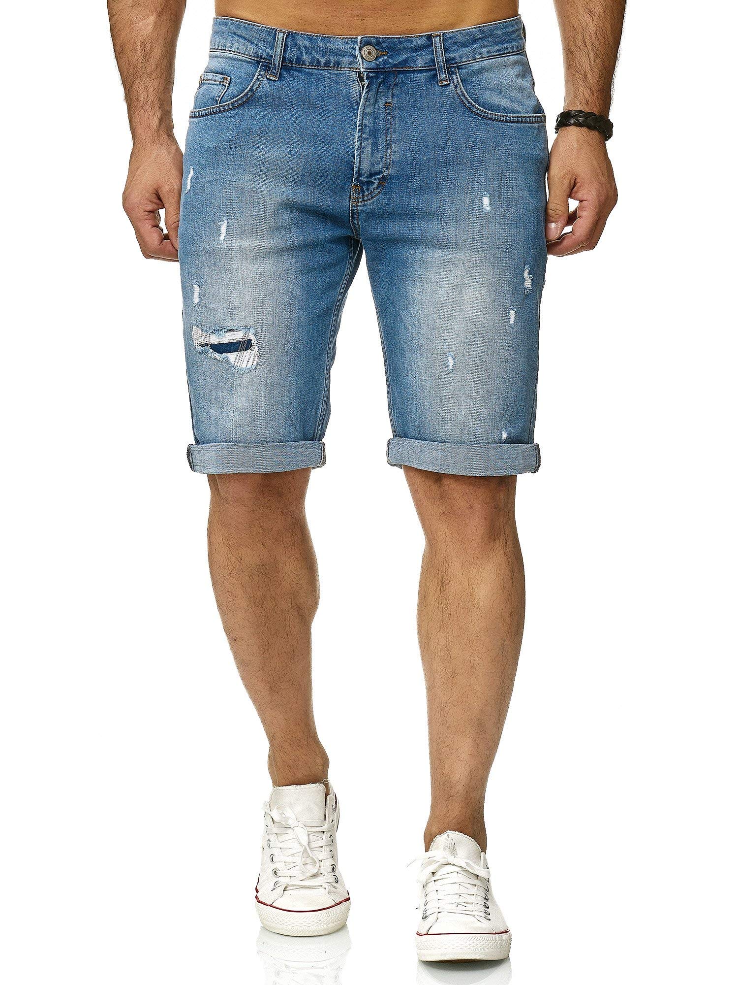 redbridge-shorts-jeansshorts-blau-w29-destroyed image 3