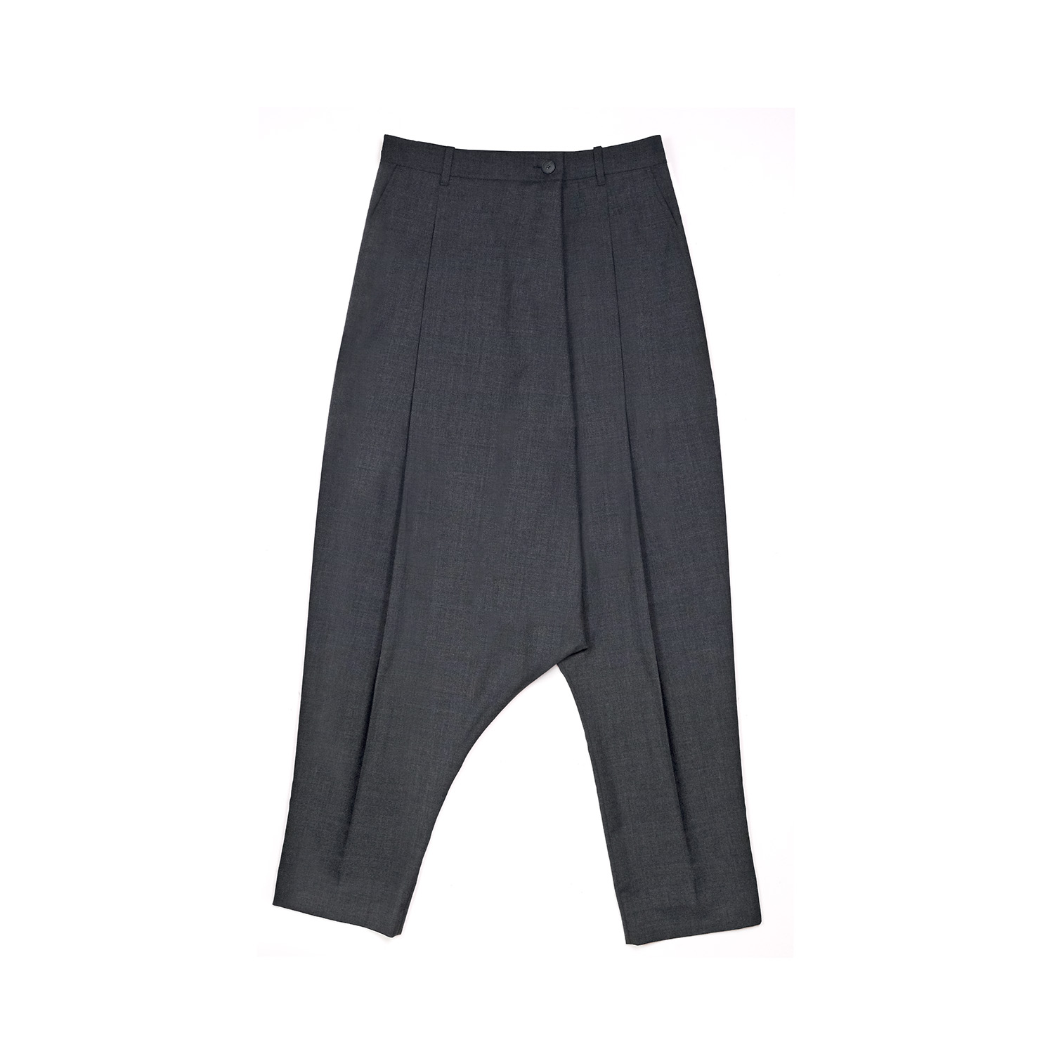 milk-of-lime-drop-crotch-pants-charcoal-grau-vorbestellung image 1