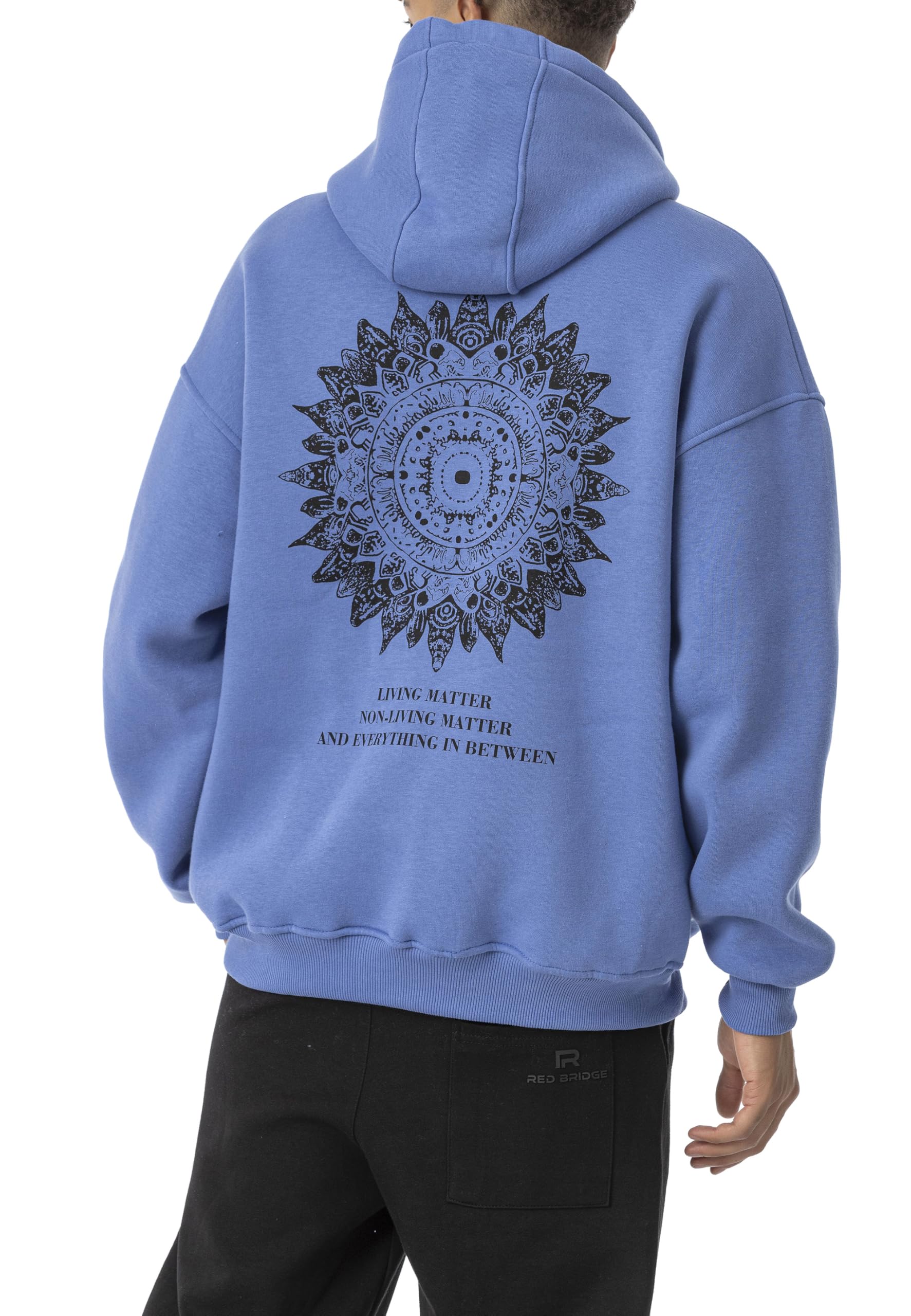 redbridge-spruce-hoodie-mandala-saxeblau-kapuzenpullover image 3