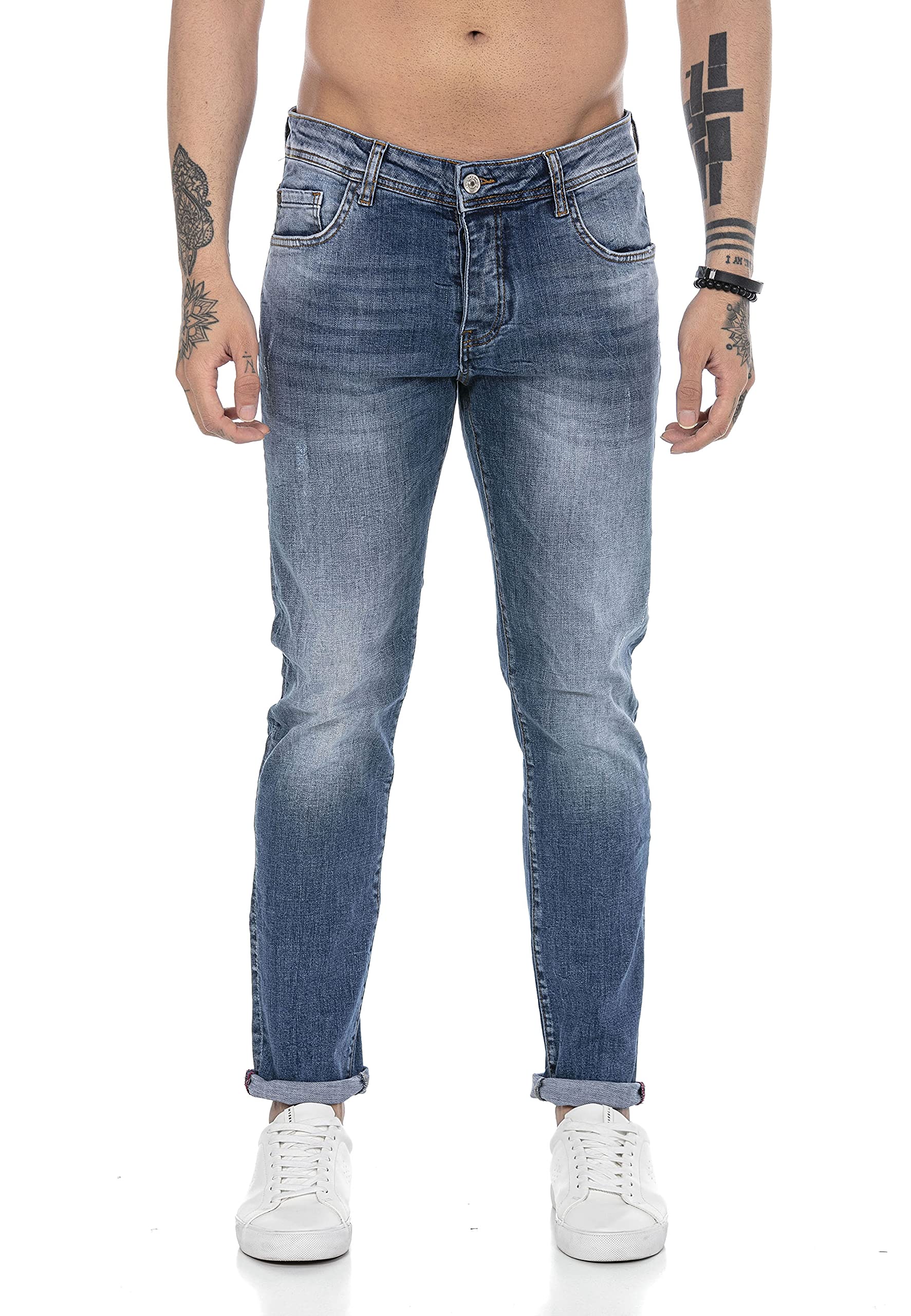 redbridge-used-look-jeans-herren-denim-dunkelblau image 2