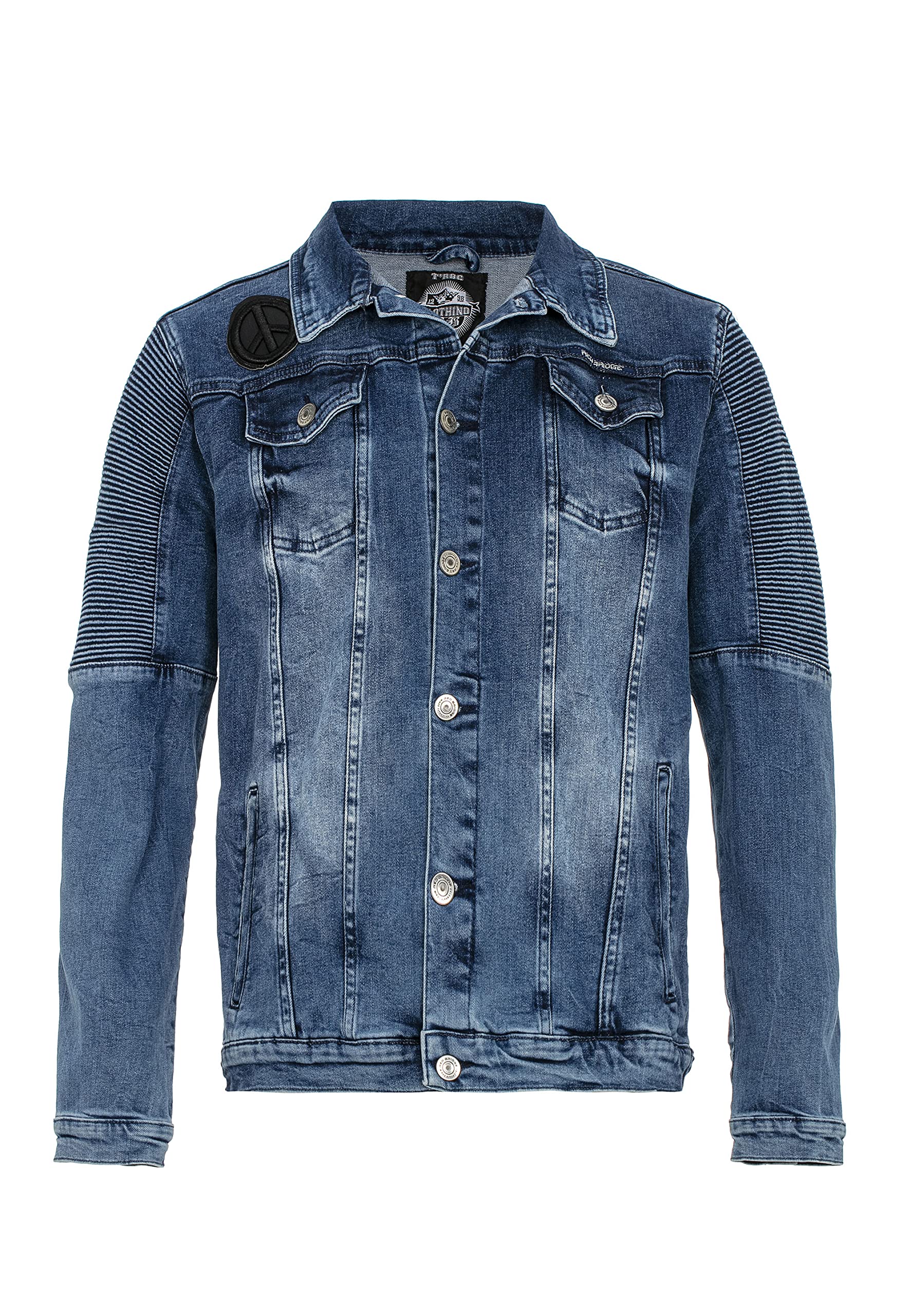 redbridge-m6058-jeansjacke-herren-blau-denim-biker-style image 8
