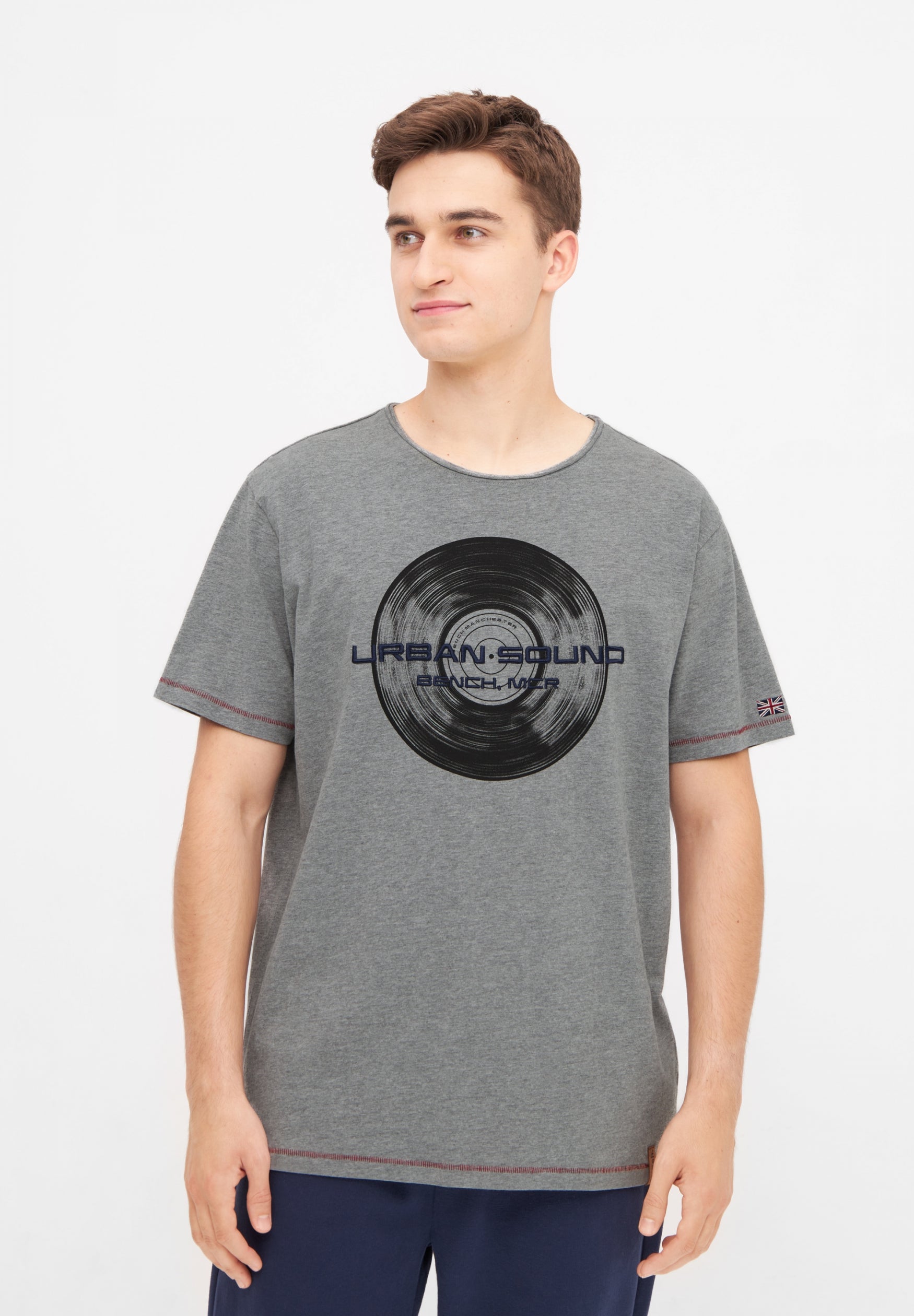 bench-falun-t-shirt-herren-grey-mele-baumwolle image 2