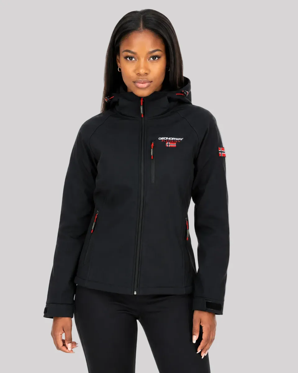 geographical-norway-tacer-damen-softshelljacke-mit-kapuze-schwarz-s image 1