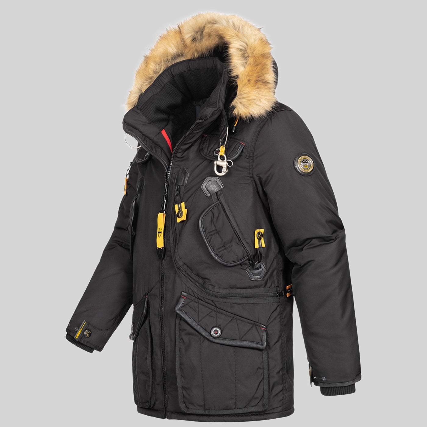 geographical-norway-agaros-parka-herren-schwarz-mit-kapuze image 5