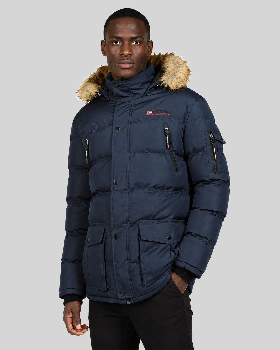 geographical-norway-bravici-herren-winterparka-marine-fell image 1