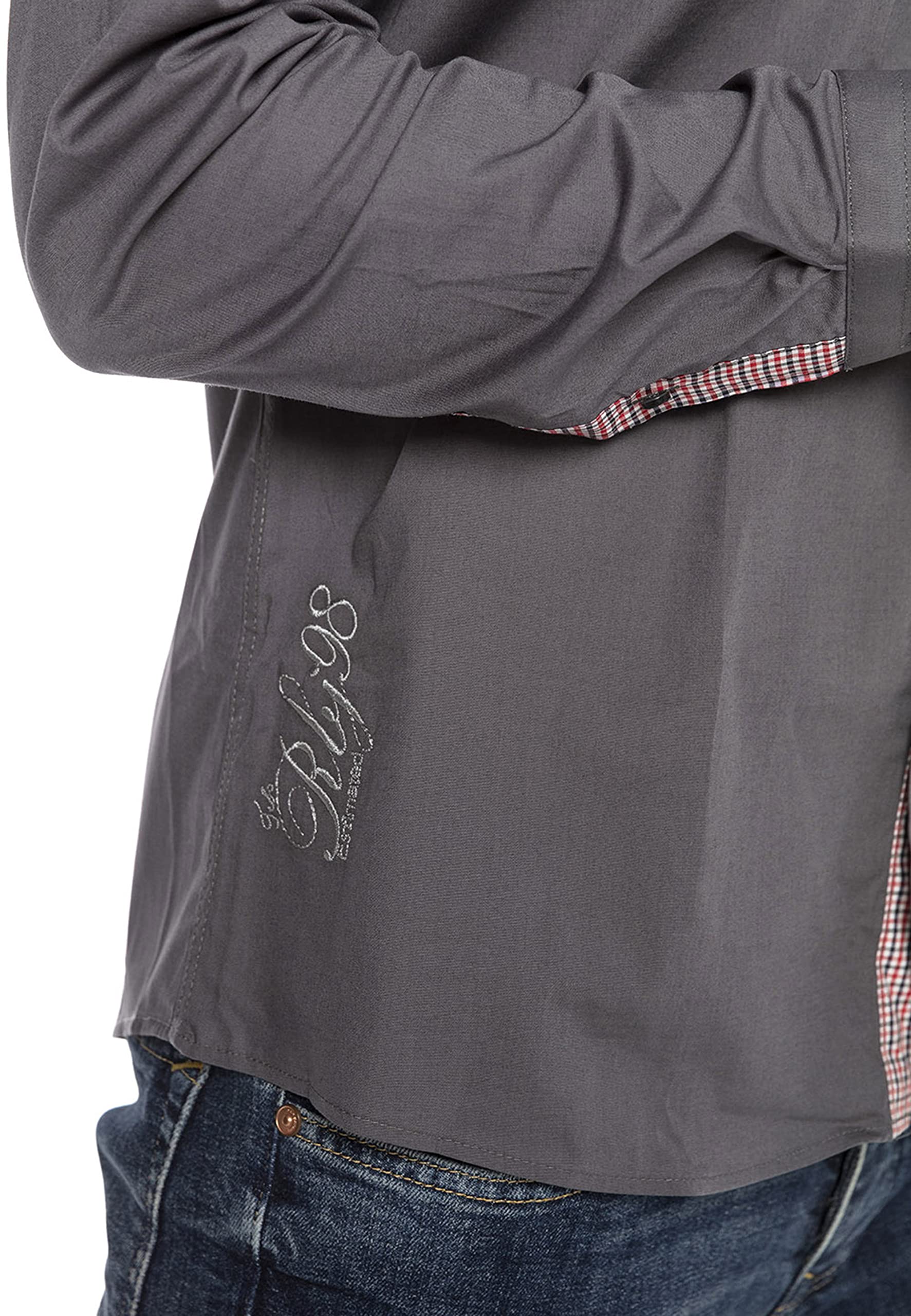 redbridge-premium-langarm-hemd-herren-s-wei-baumwolle image 3