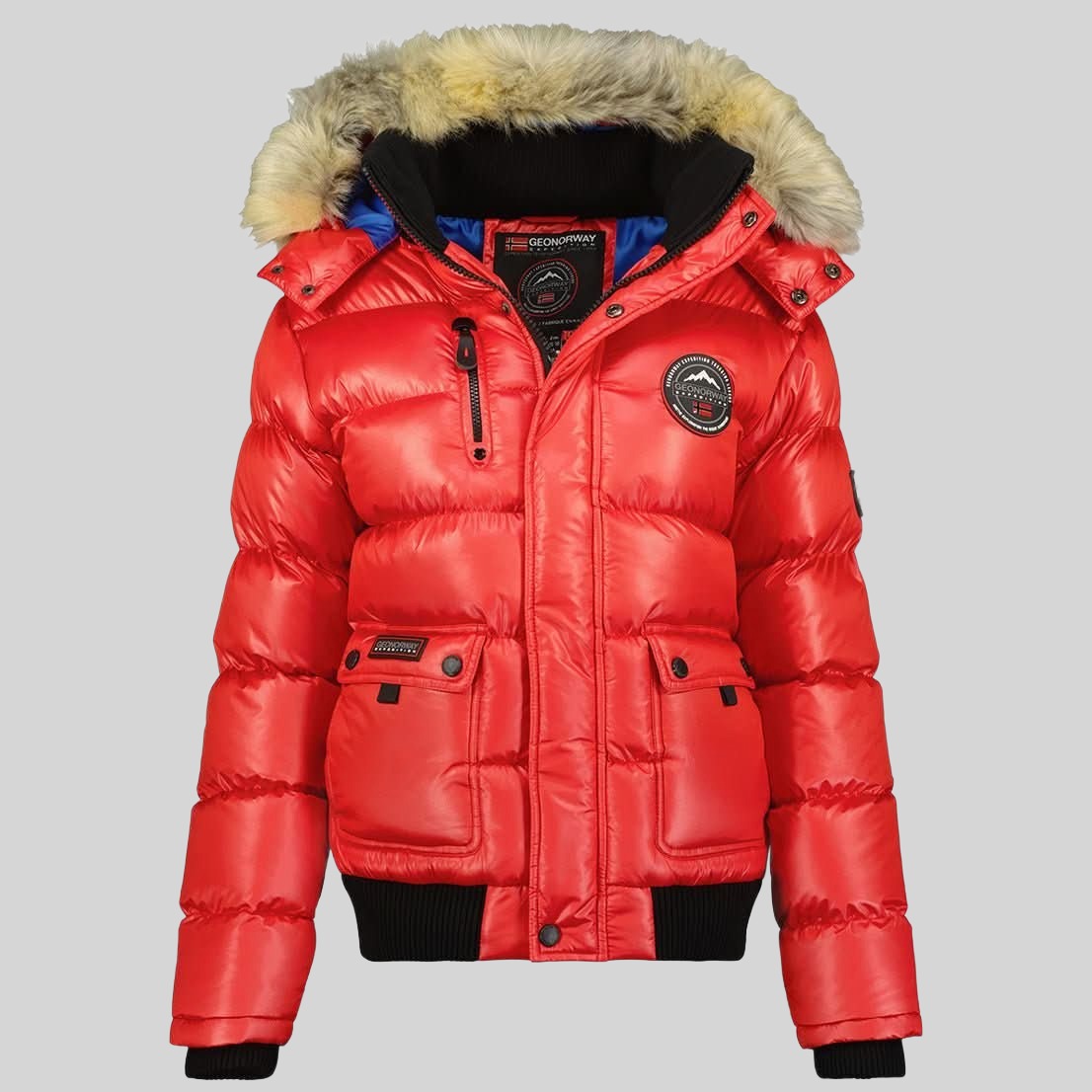 geographical-norway-bugs-damen-daunenjacke-marine-mit-fellkapuze image 8
