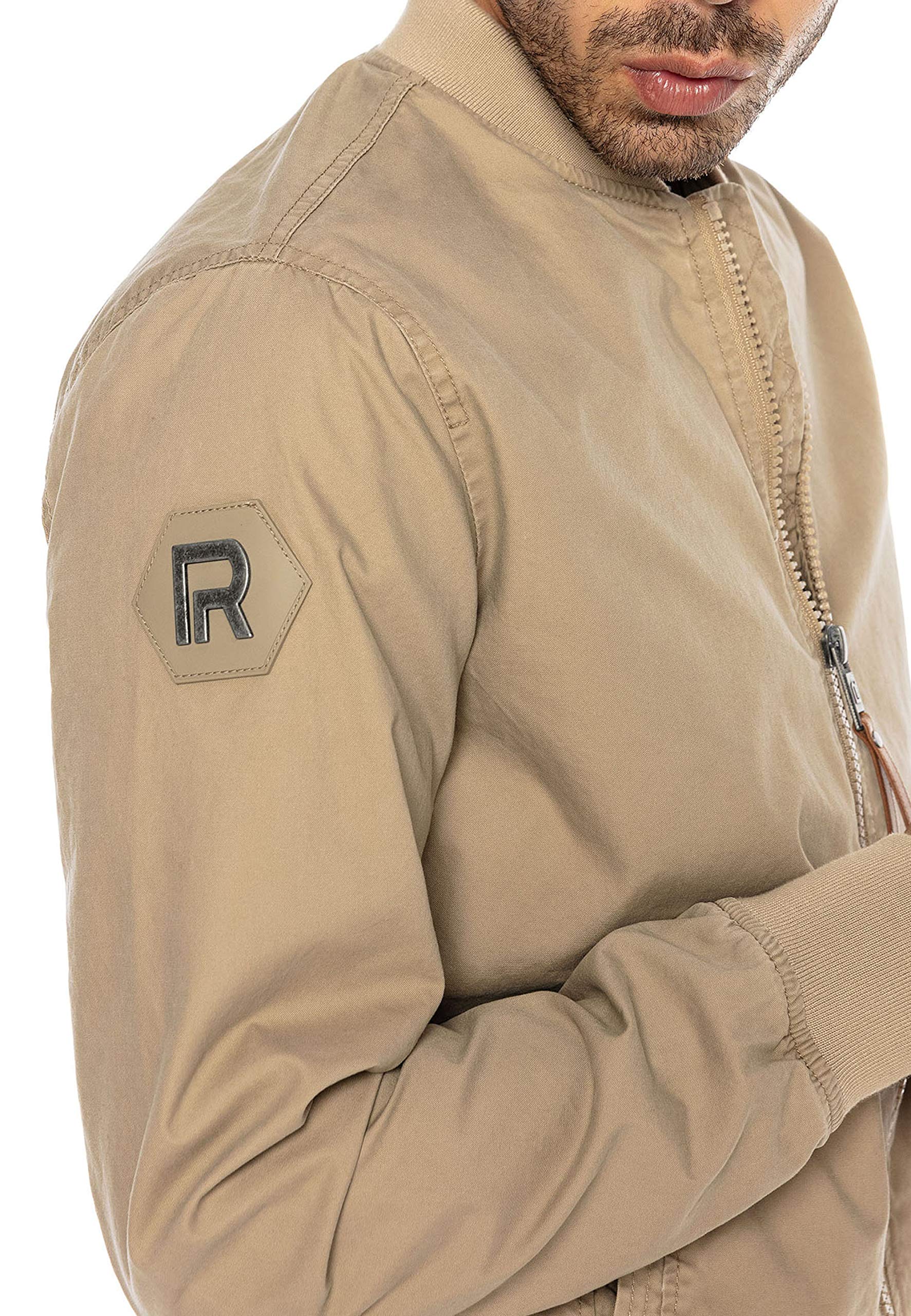 redbridge-blouson-herren-fliegerjacke-bergangsjacke-schwarz-baumwolle image 2