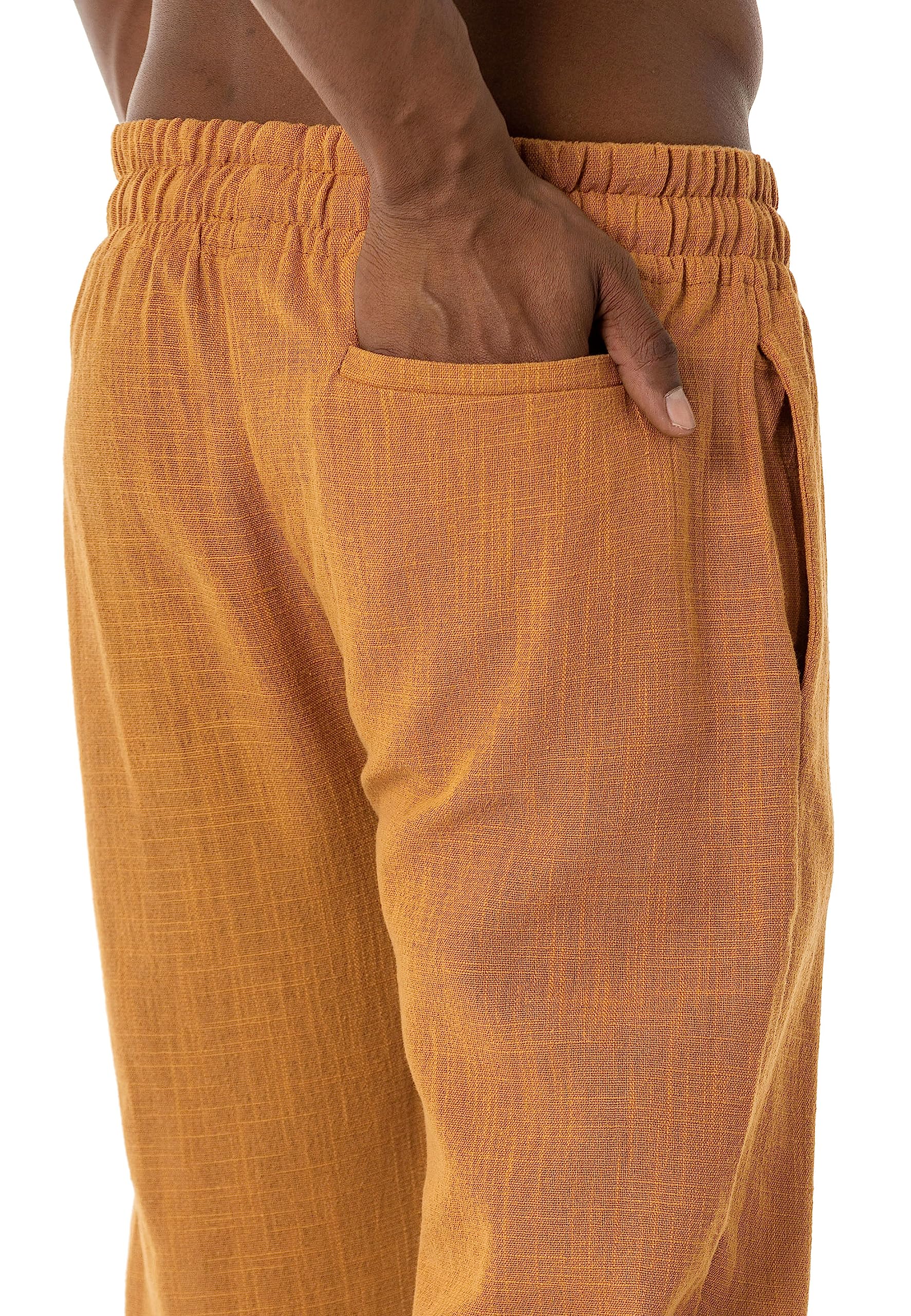 redbridge-leinenhose-freizeithose-herren-schwarz-baumwolle image 7
