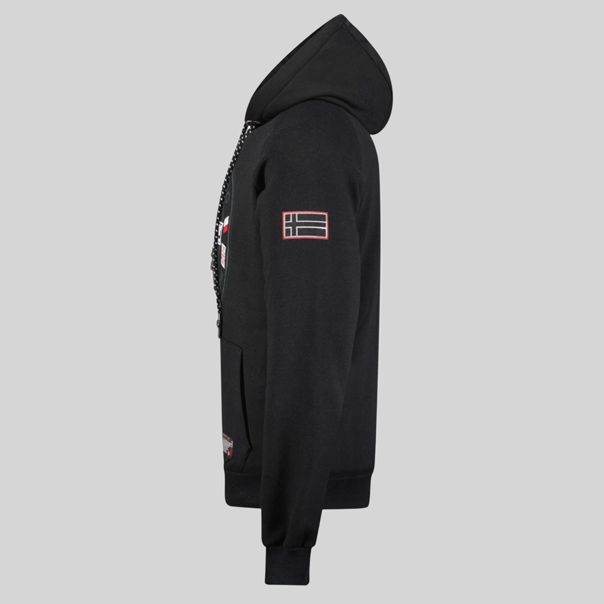 geographical-norway-gregoire-herren-hoodie-schwarz-kapuzenpullover image 5