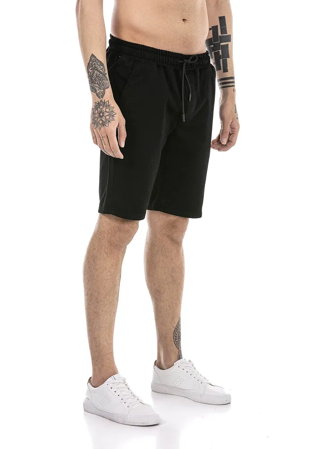 redbridge-shorts-herren-sweat-bermuda-kurze-hose-schwarz image 1