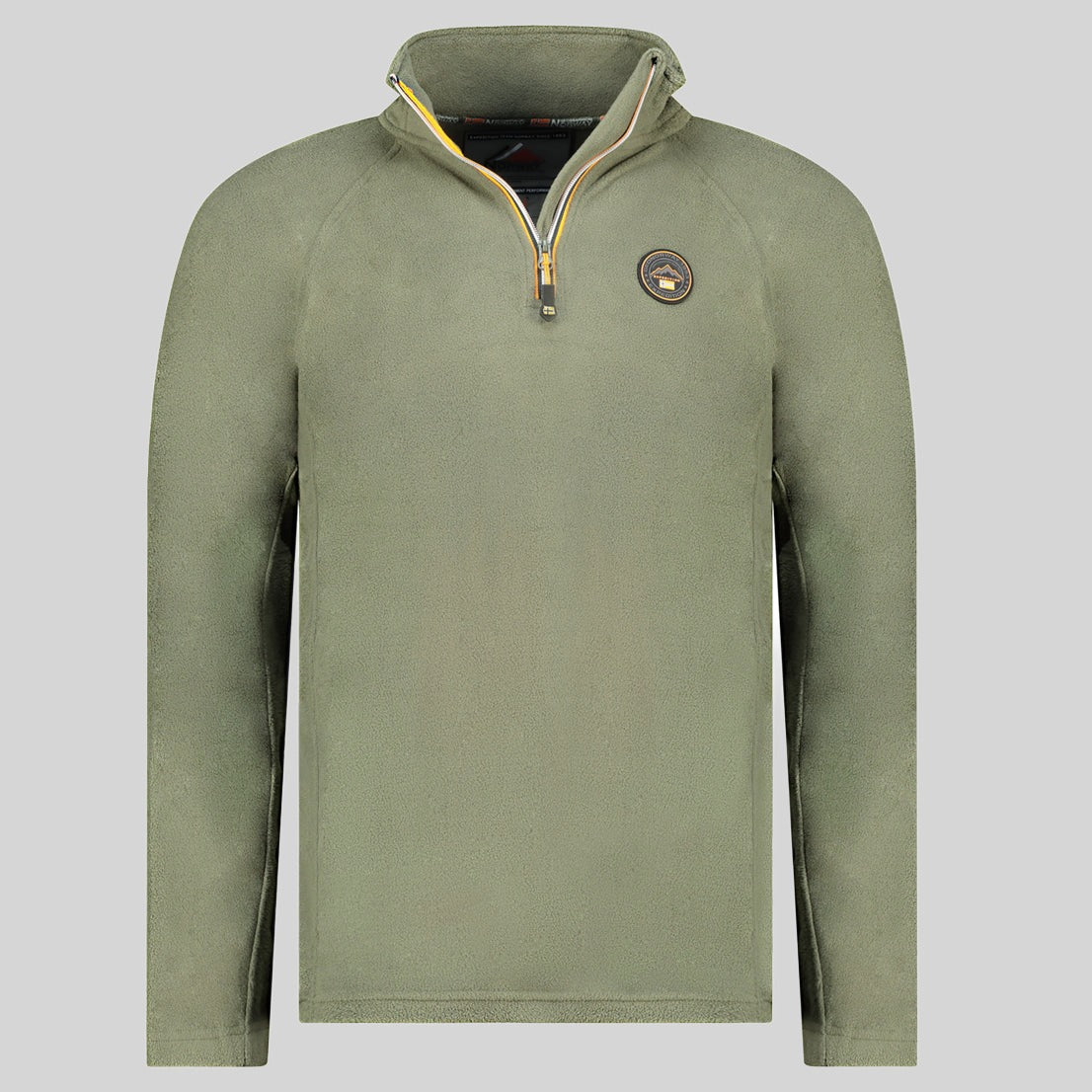 geographical-norway-tugim-hz-fleecepullover-herren-kaki-zip image 3
