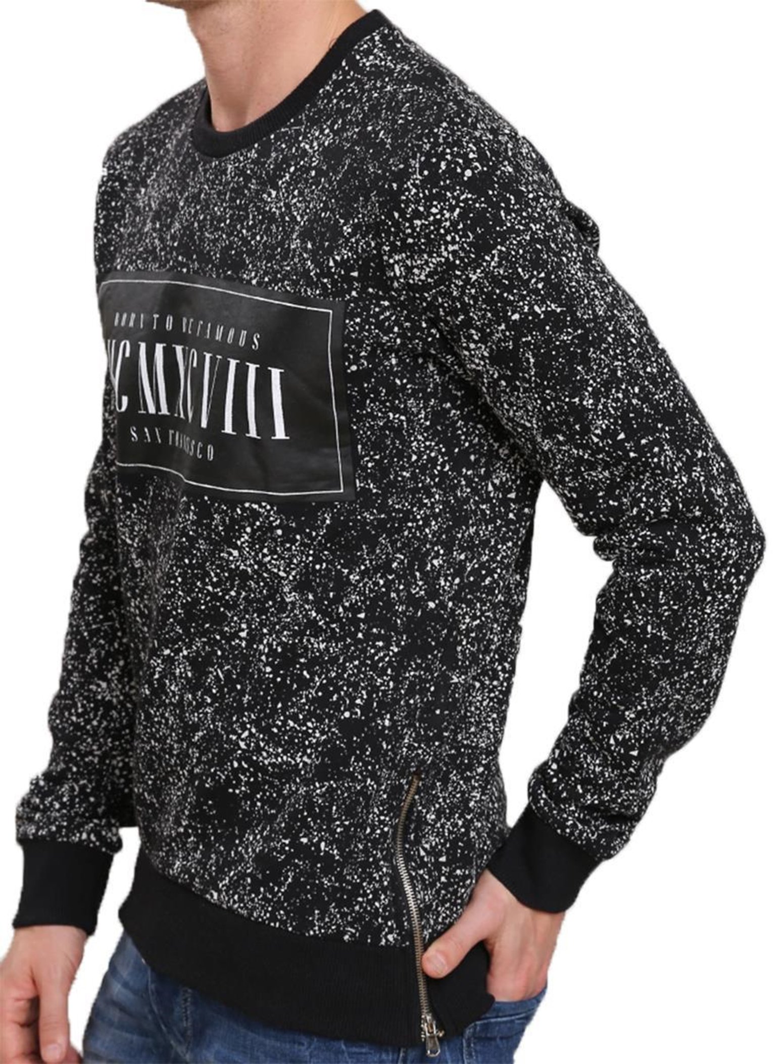 redbridge-pullover-san-francisco-sweatshirt-mit-zipper-baumwolle image 3