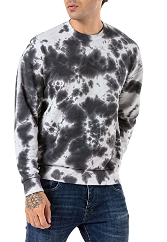 redbridge-sweatshirt-batik-rundhals-herren-schwarz-gr-l image 8