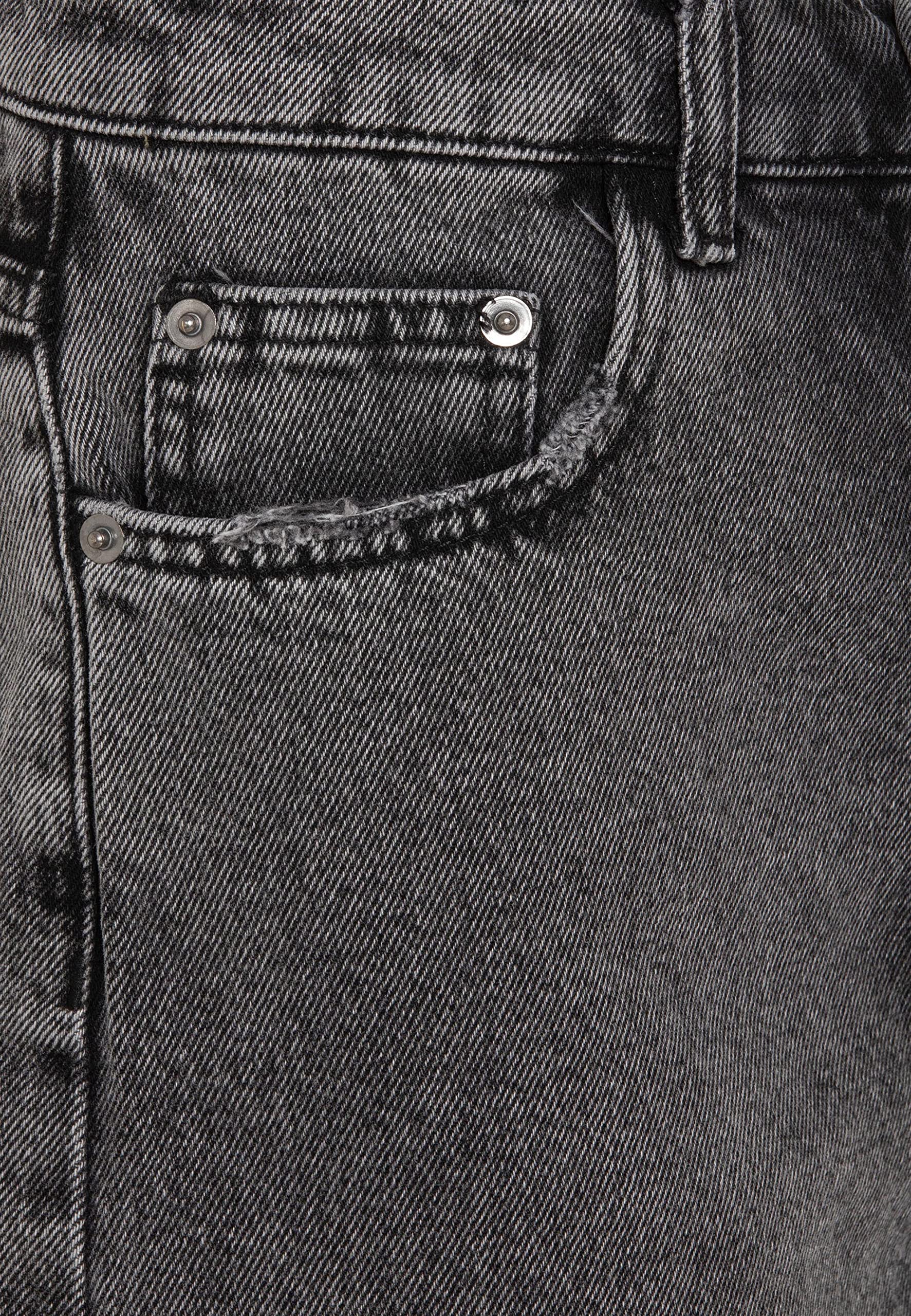 redbridge-bermuda-jeansshorts-damen-grau-w32-high-waist image 7