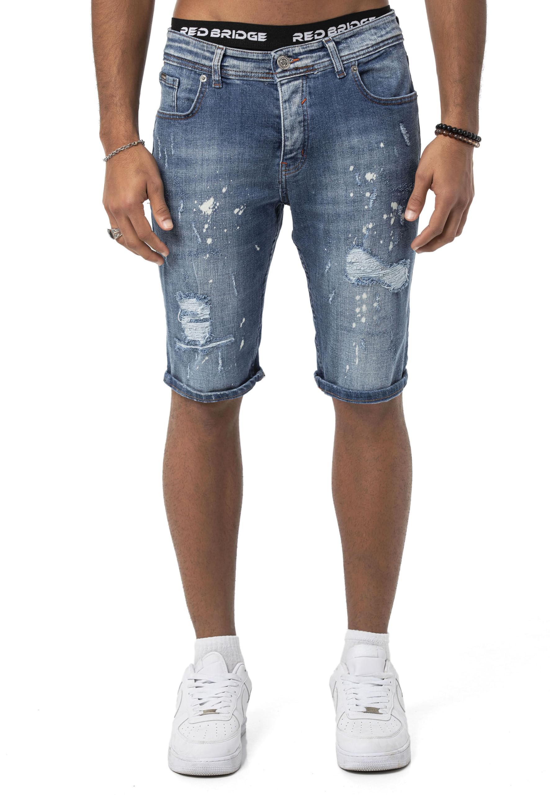 redbridge-m4896-jeans-shorts-herren-denim-destroyed-2 image 2