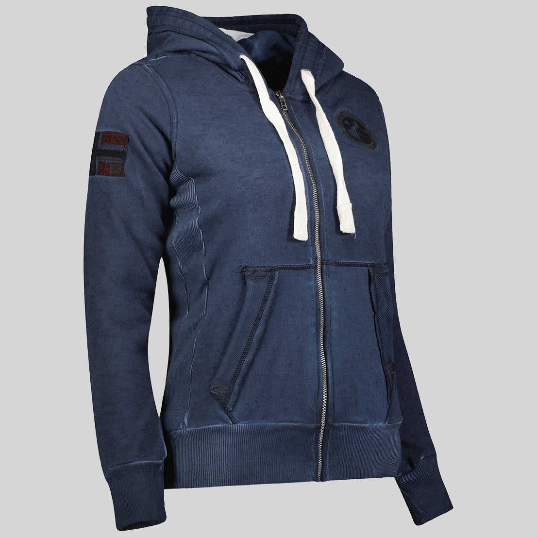 geographical-norway-gexcellence-damen-hoodie-hellgrau-sweatshirt image 8