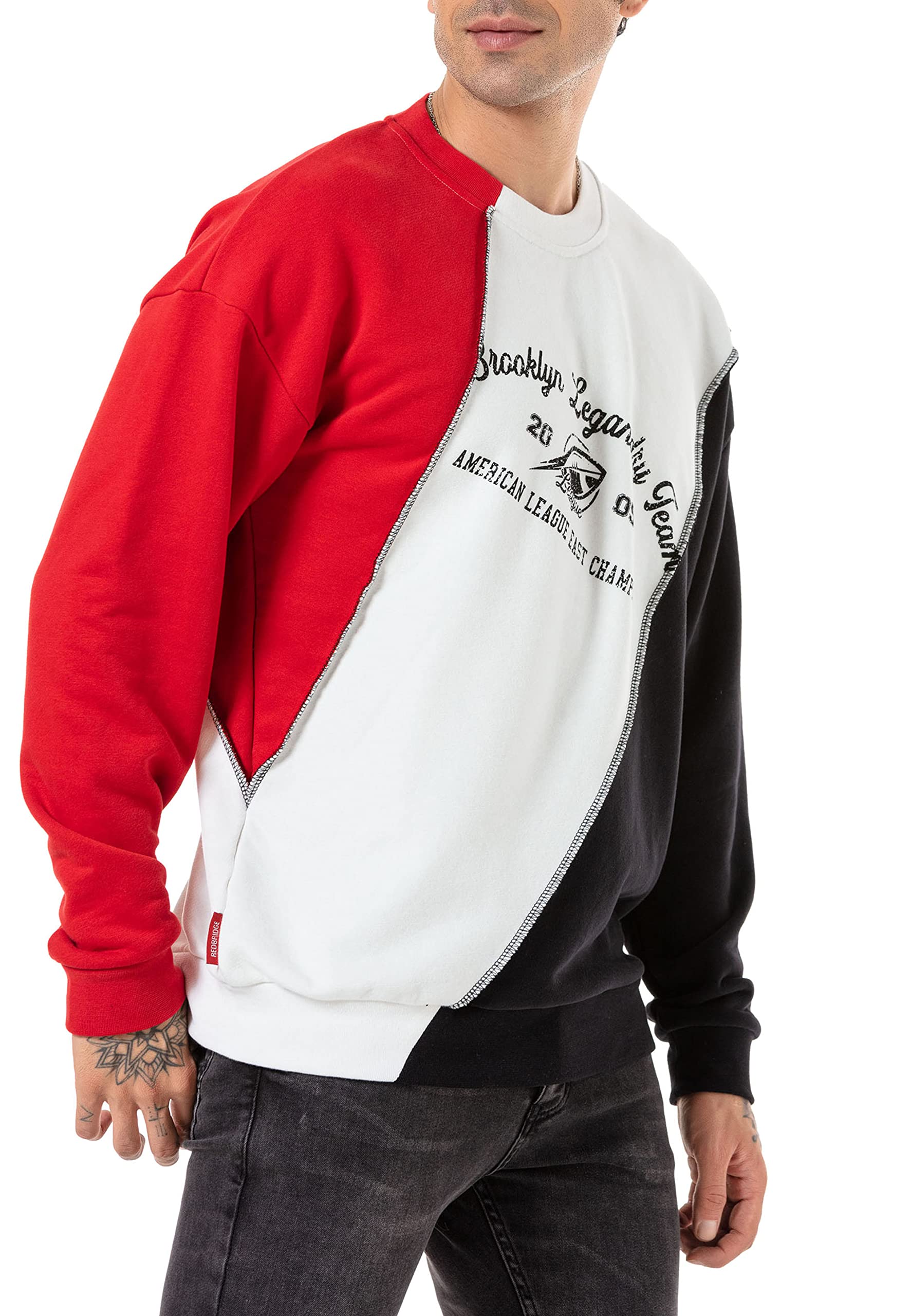 redbridge-sweatshirt-herren-rundhals-naht-gr-e-l image 4